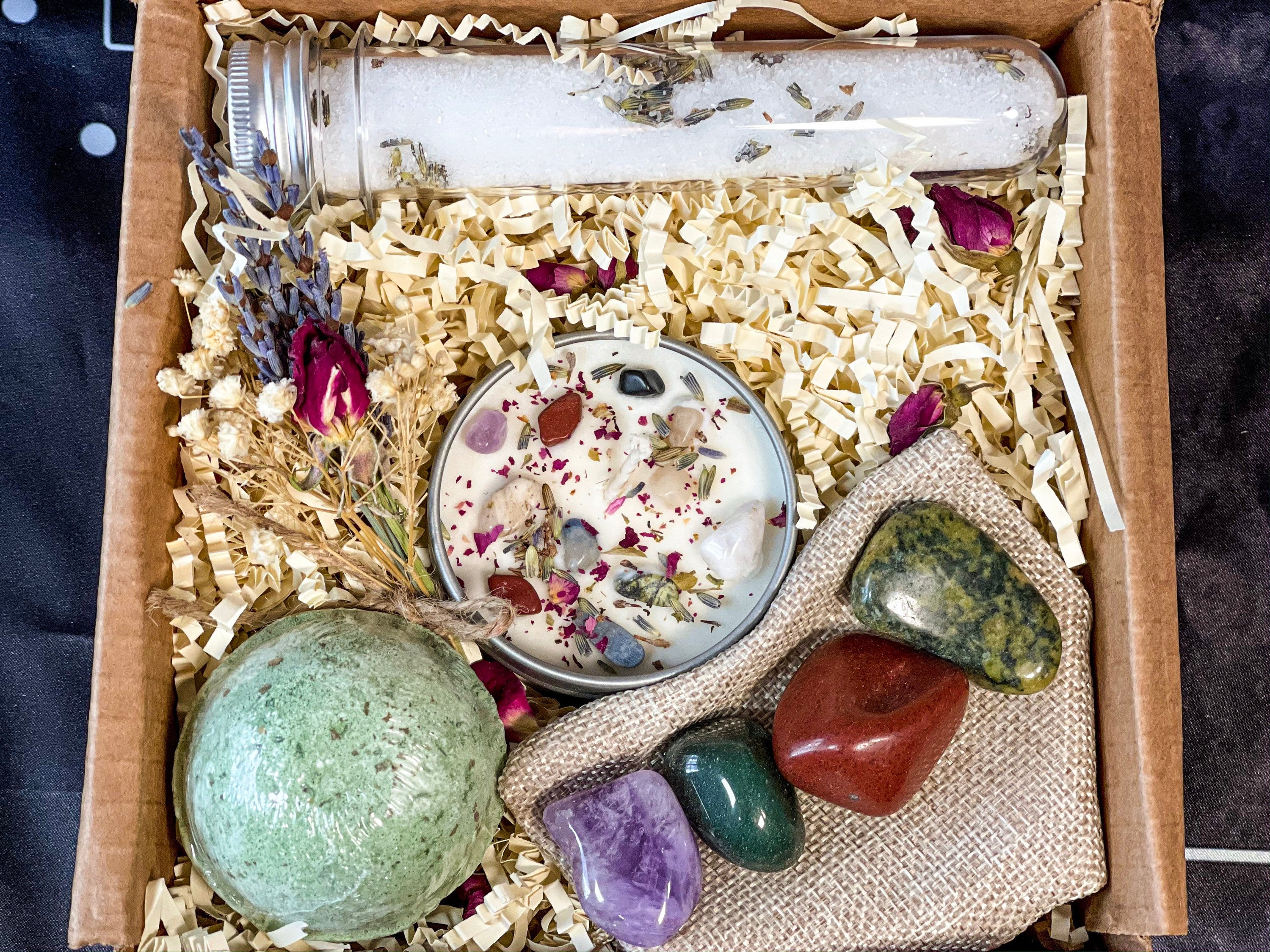 Virgo Crystal Gift Set, Virgo Crystal Box, Virgo Gift, Virgo Candle, Crystal Set for Virgo, Virgo Crystals