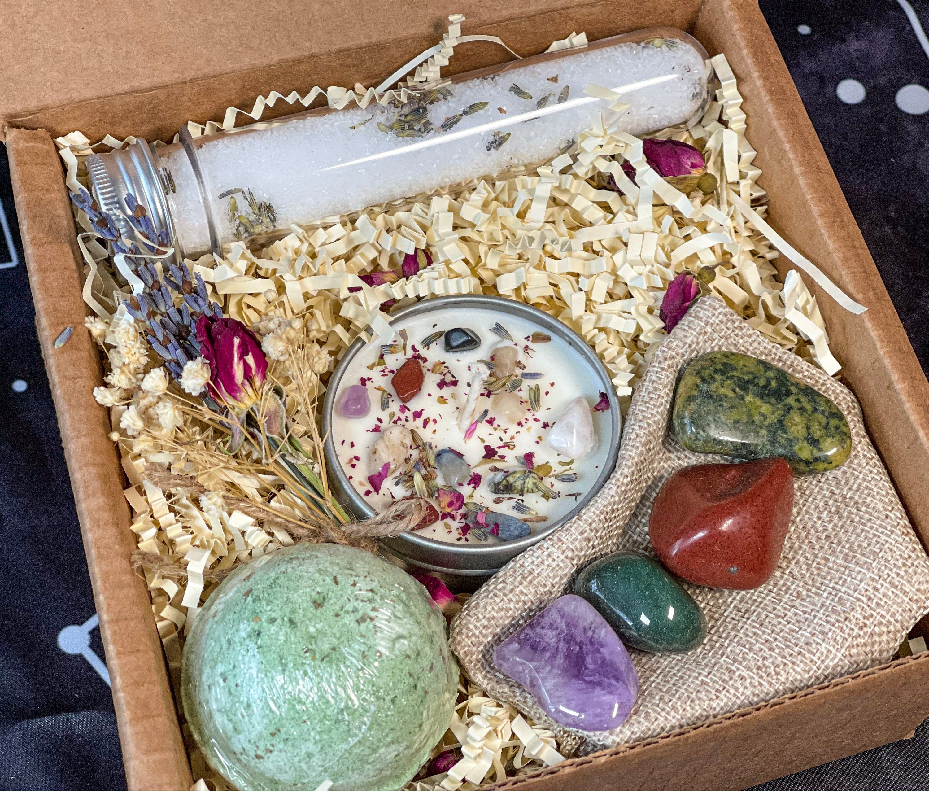 Virgo Crystal Gift Set, Virgo Crystal Box, Virgo Gift, Virgo Candle, Crystal Set for Virgo, Virgo Crystals