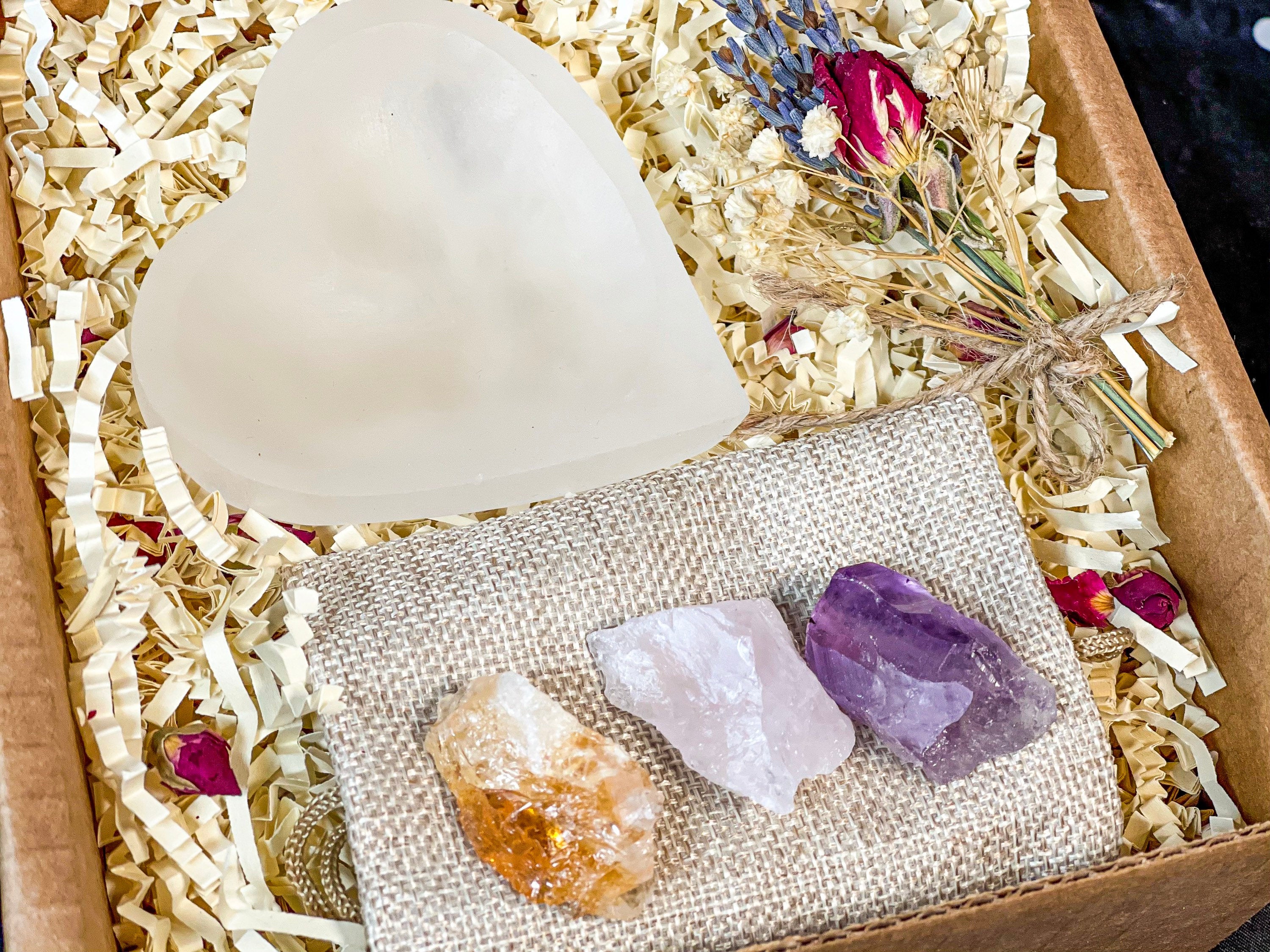 Love Crystal Set, Self Love Crystal Box, Crystals for Love, Crystal Birthday Set