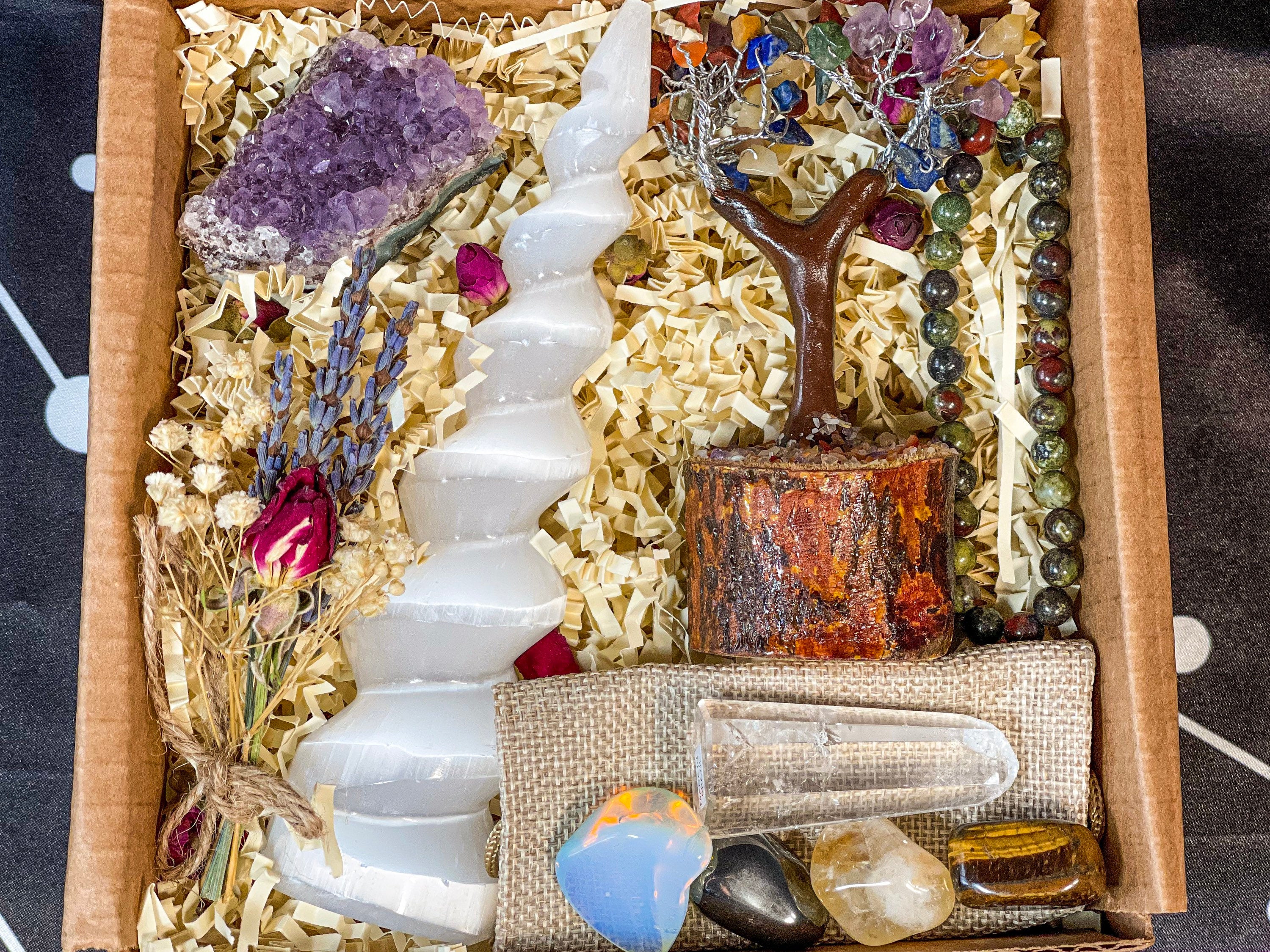 Gemini Crystal Gift Box, Deluxe Gemini Crystal Set, Gemini Crystal Kit, Large Crystal Set for Gemini, Crystal Box for Gemini, Gemini Gifts