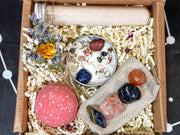 Leo Crystal Gift Set, Leo Crystals Box, Leo Crystals Kit, Crystals for Leo, Zodiac Gift Box, Leo Birthstones, Leo Stones Gift Set