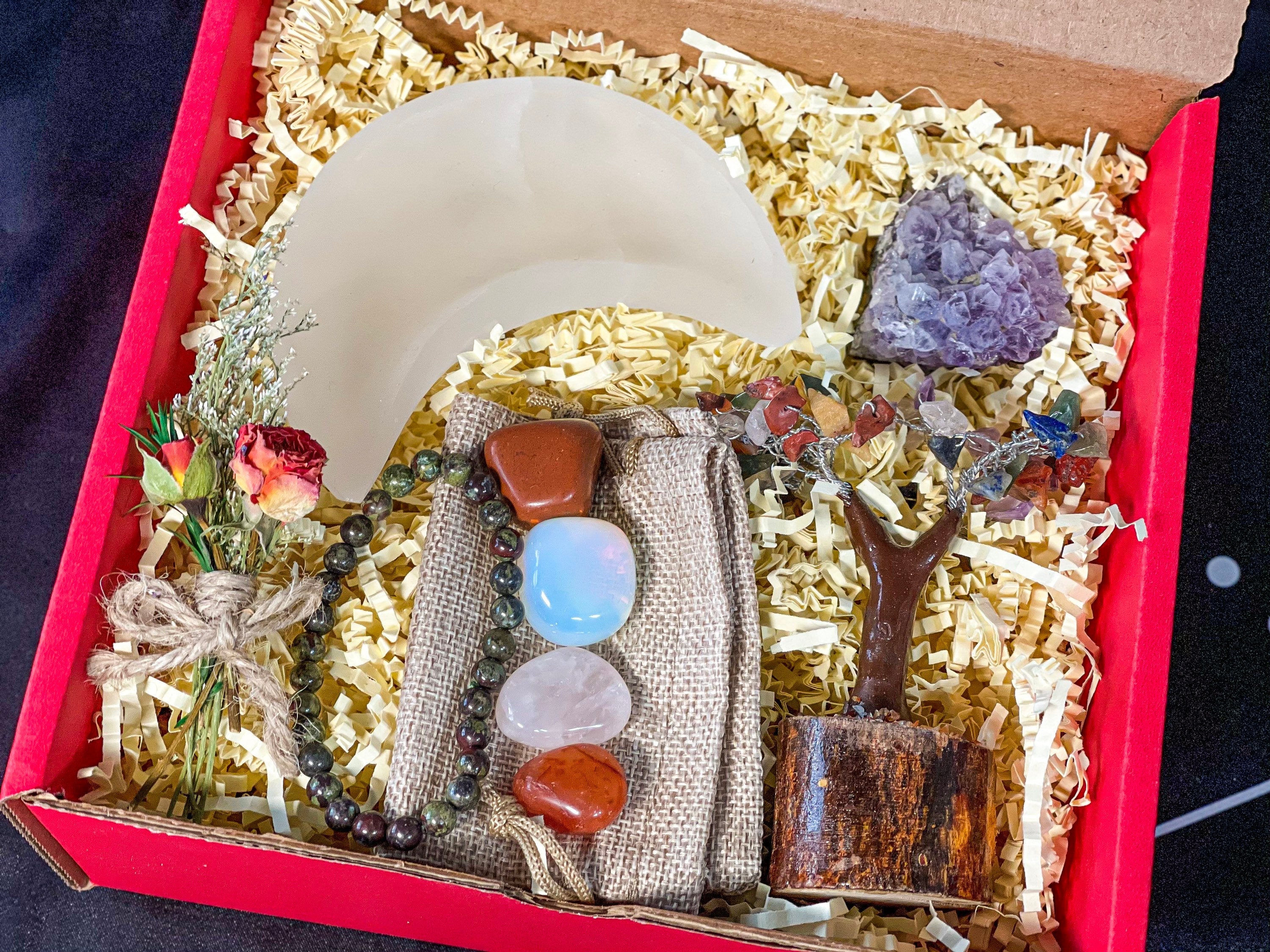 Cancer Crystals Box, Cancer Deluxe Crystal Box, Birthday Crystal Gift Set, Cancer Gift Box, Cancer Gemstones, Cancer Stones Set, Cancer Kit
