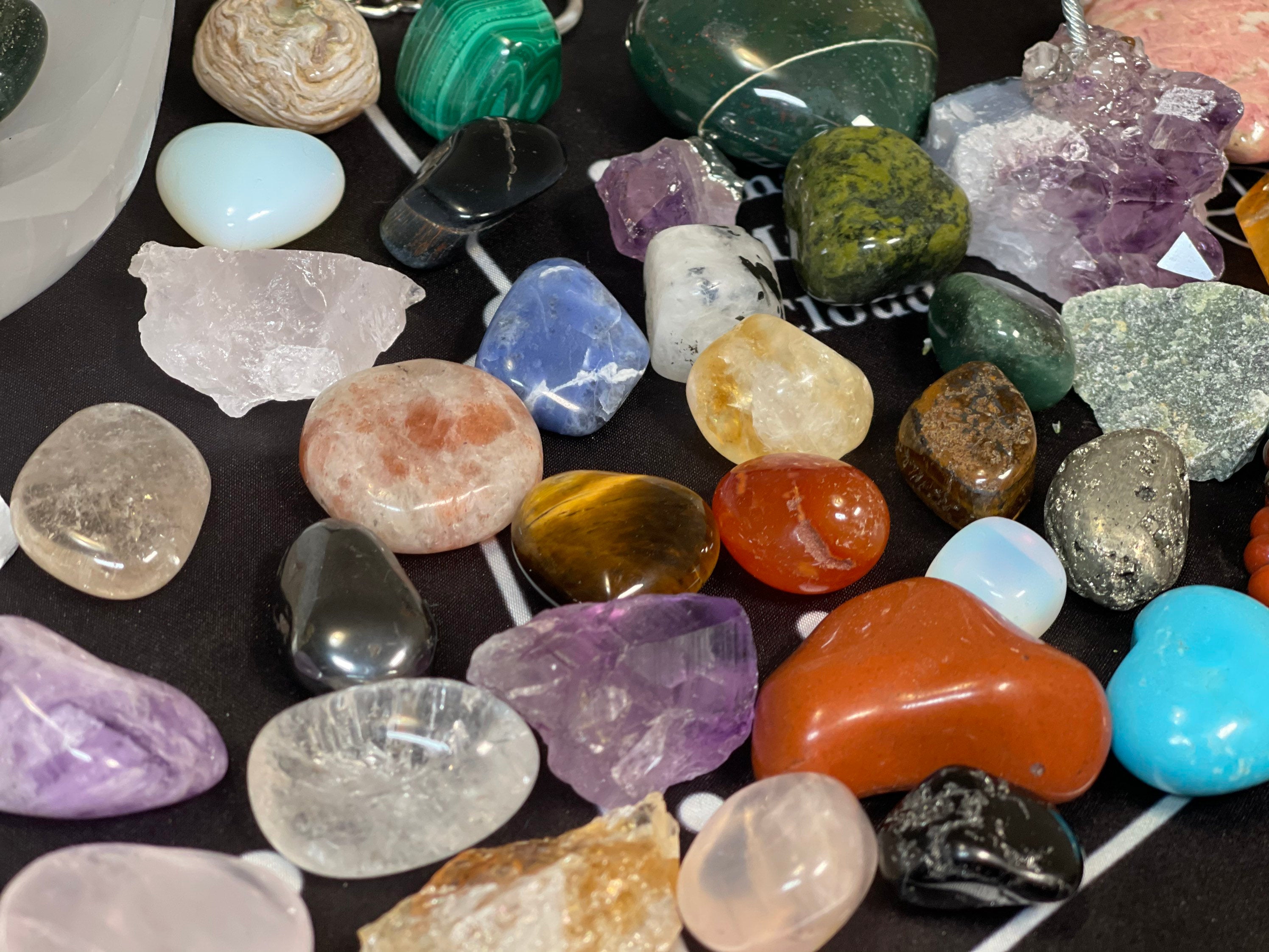 Mystery Crystal Bag, Tumbled and Raw Crystal Box