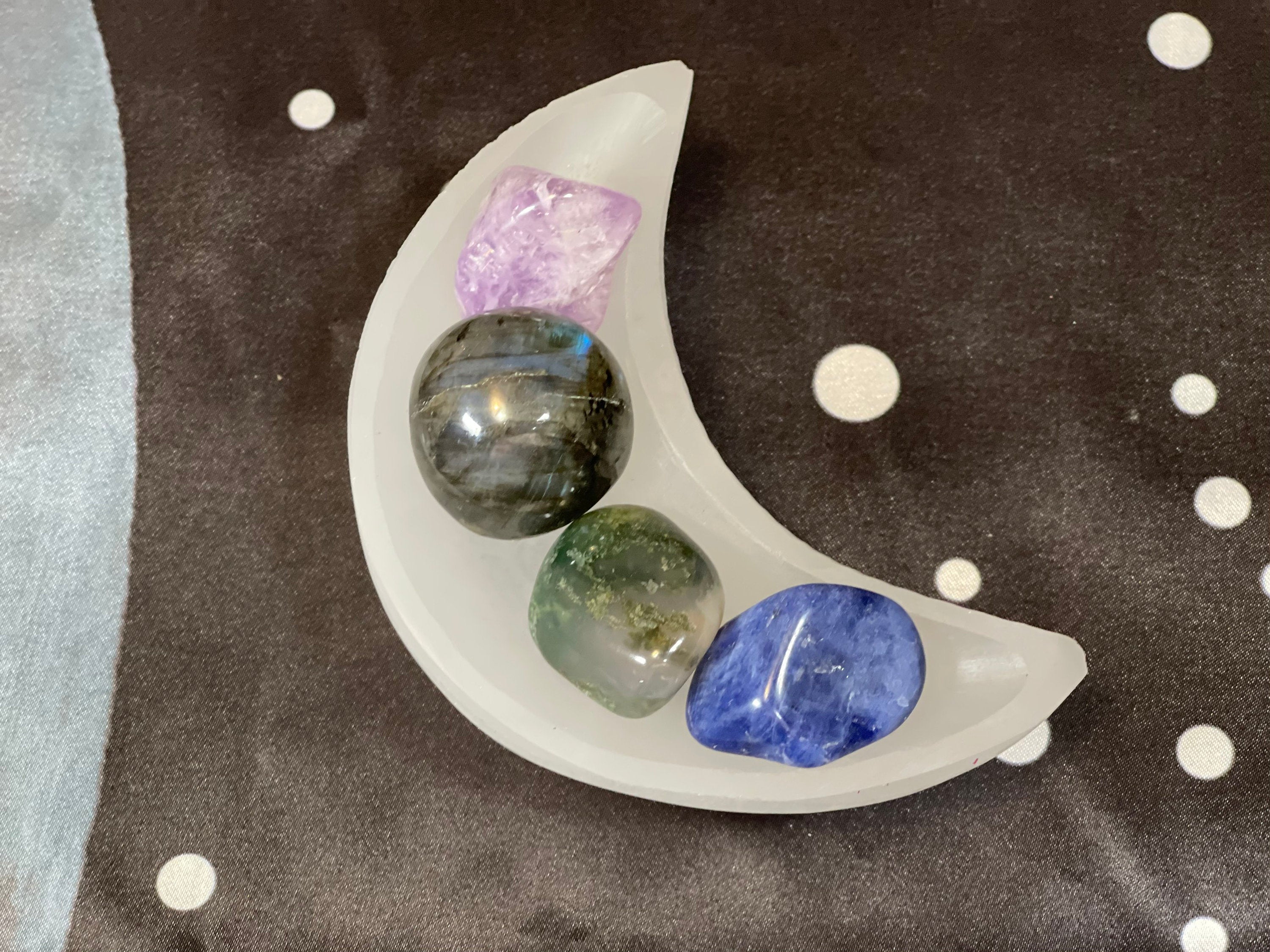 Calm Anxiety Crystal Set, Positive Energy Crystal Set, Good Vibes Crystal Box, Crystal Kit for Relaxation, Crystal Gift Set