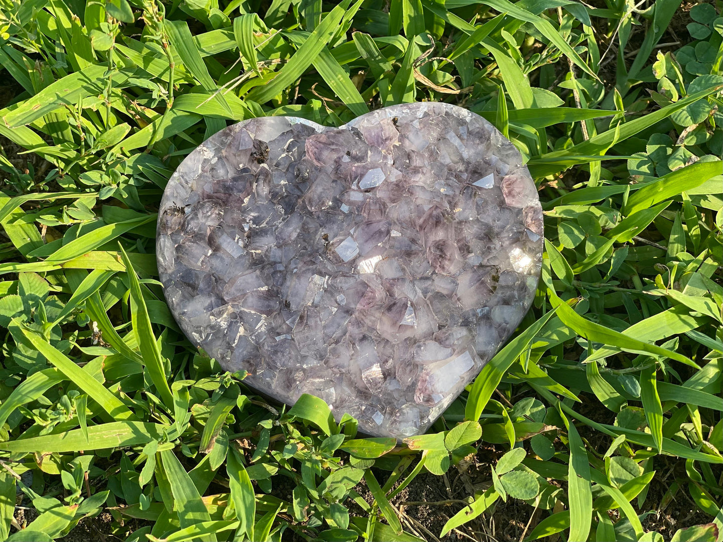 Large Amethyst Heart, Purple Amethyst Geode Heart, 1.3 lbs Amethyst Heart, Amethyst Cluster Heart, Crystal Cluster Heart, Brazil Amethyst