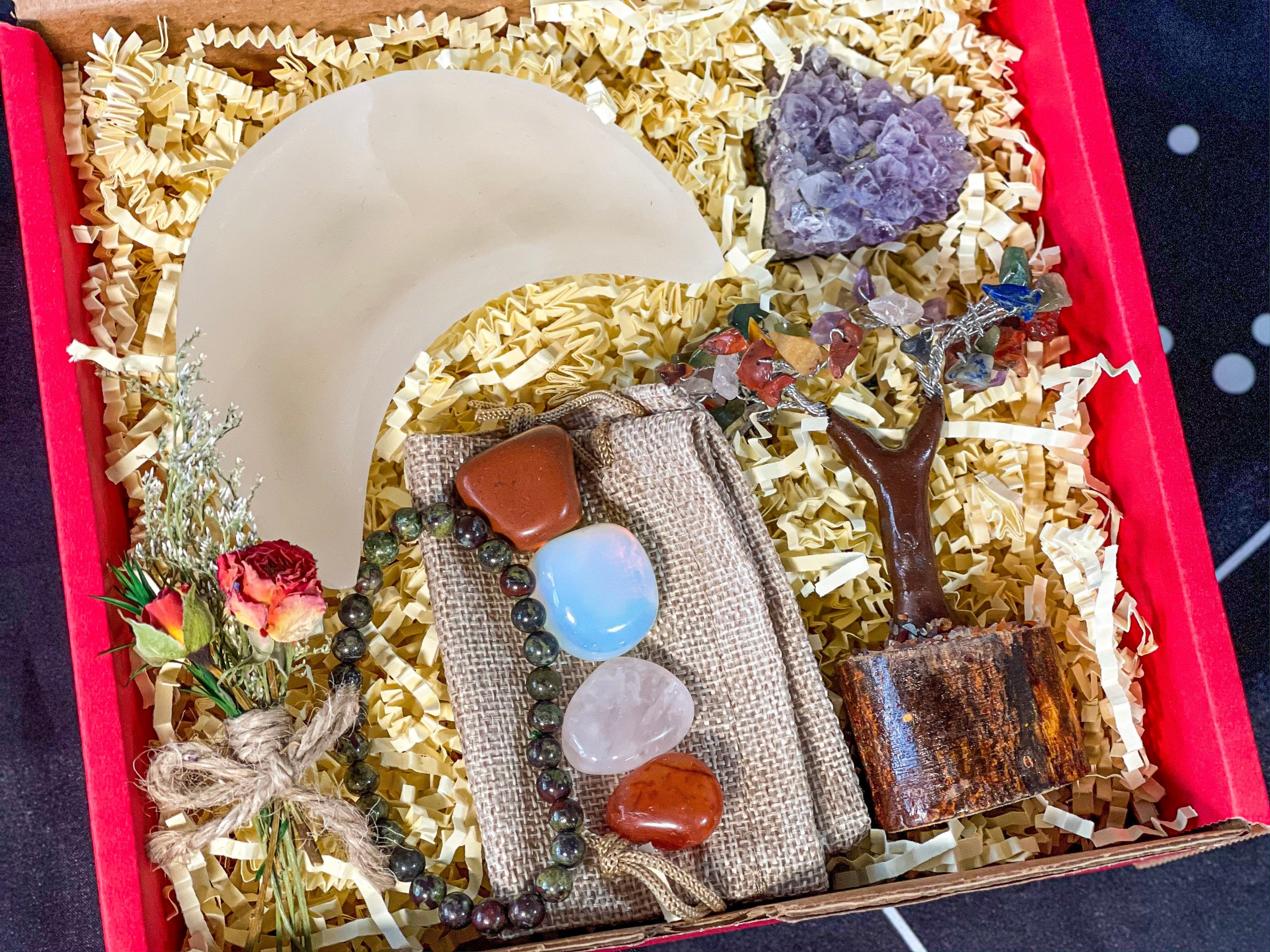 Cancer Crystals Box, Cancer Deluxe Crystal Box, Birthday Crystal Gift Set, Cancer Gift Box, Cancer Gemstones, Cancer Stones Set, Cancer Kit
