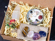 Load image into Gallery viewer, Crystal Kit Box, Healing Crystal Kit, Birthday Crystal Box, Happy Birthday Gift Crystal Set, Birthday Gift Stone, Birthday Box Crystals
