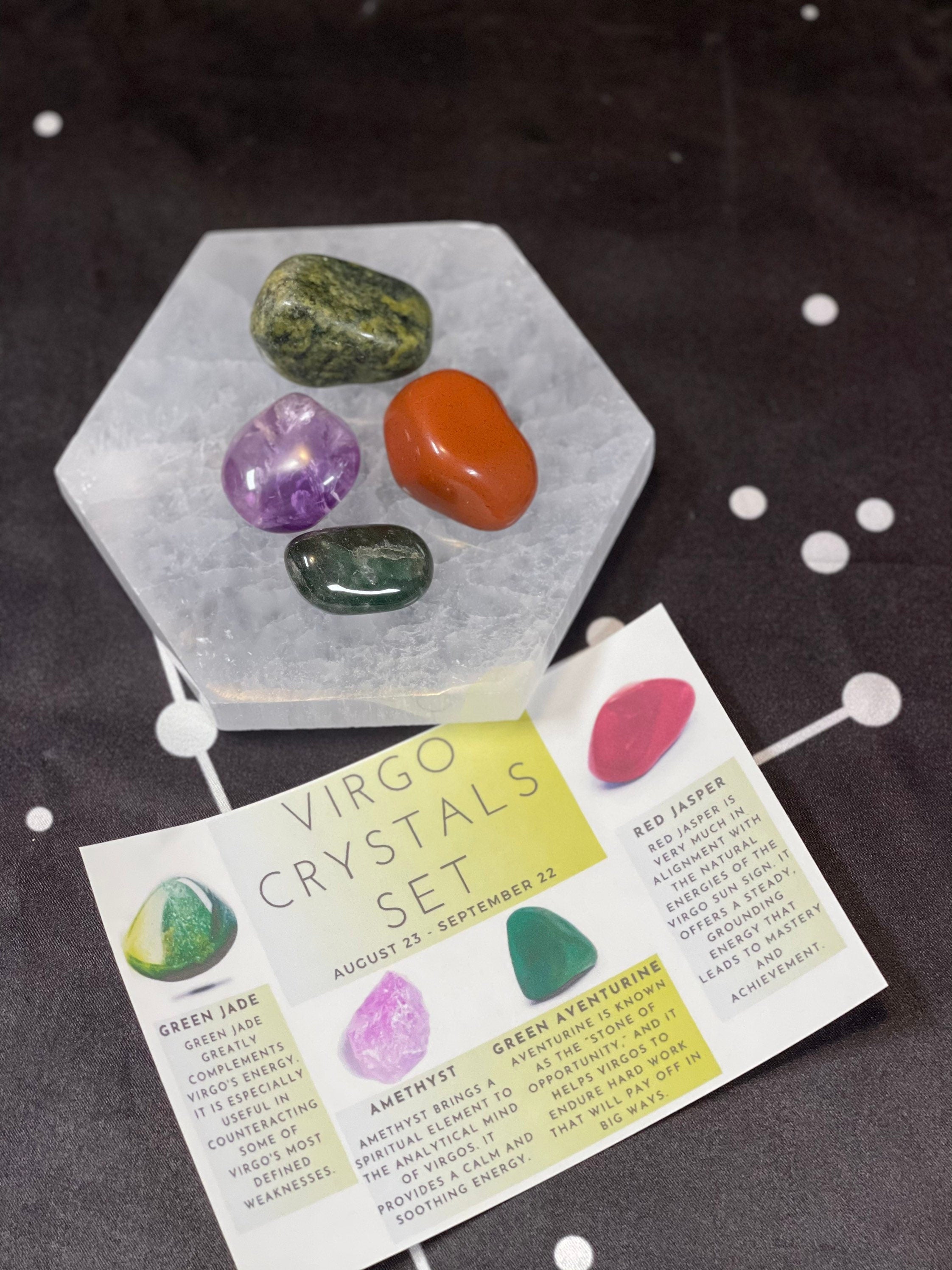 Virgo Crystals, Crystals for Virgo, Virgo Birthstones, Virgo Crystal Box, Virgo Birthday Gift, Virgo Stones, Virgo Crystal Kit, Gemstones