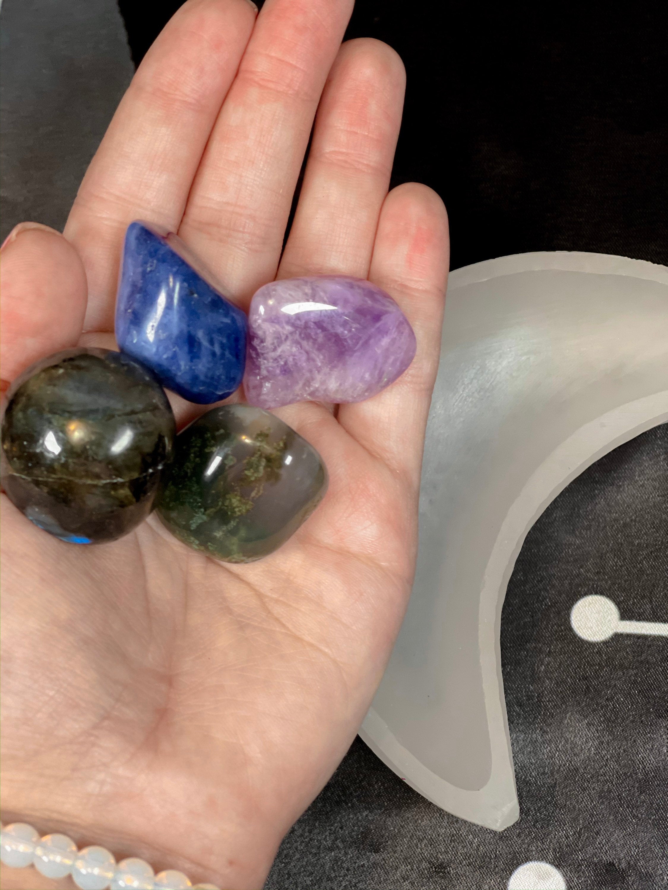 Calm Anxiety Crystal Set, Positive Energy Crystal Set, Good Vibes Crystal Box, Crystal Kit for Relaxation, Crystal Gift Set