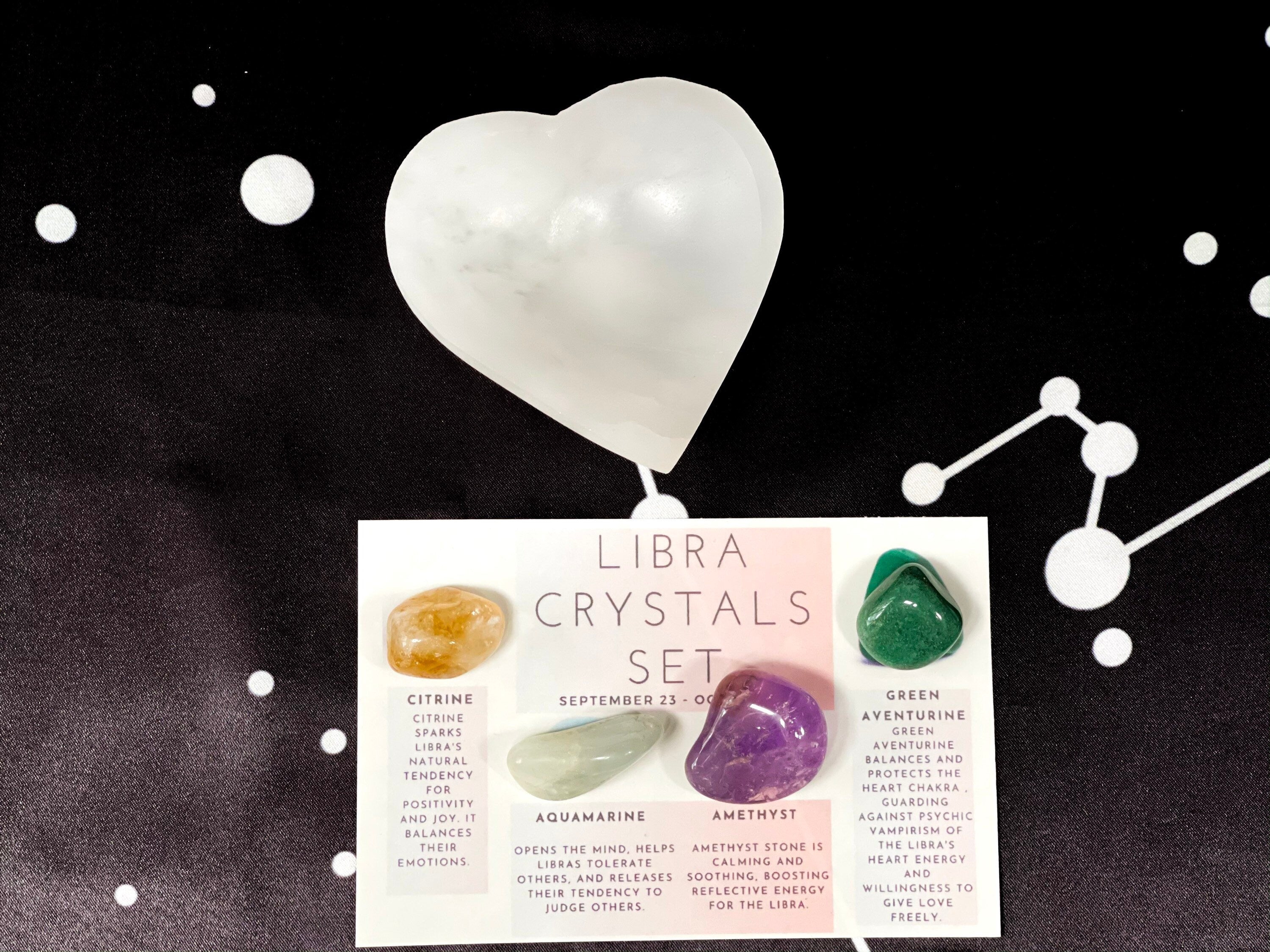 Libra Crystals Set, Libra Crystals, Libra Crystal Box, Crystals for Libra, Libra Crystals Kit, Libra Birthstones, Zodiac Crystals for Libra