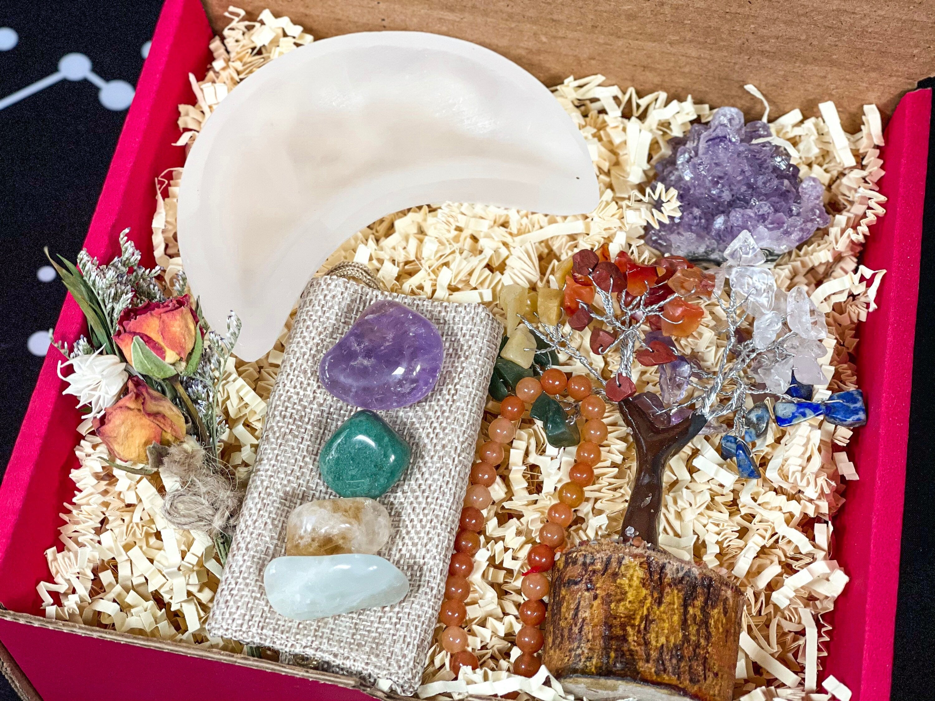 Deluxe Libra Crystals Set, Libra Crystals Box, Crystals for Libra, Libra Gift Lit with Crystals, Libra Birthstones, Libra Box with Crystals
