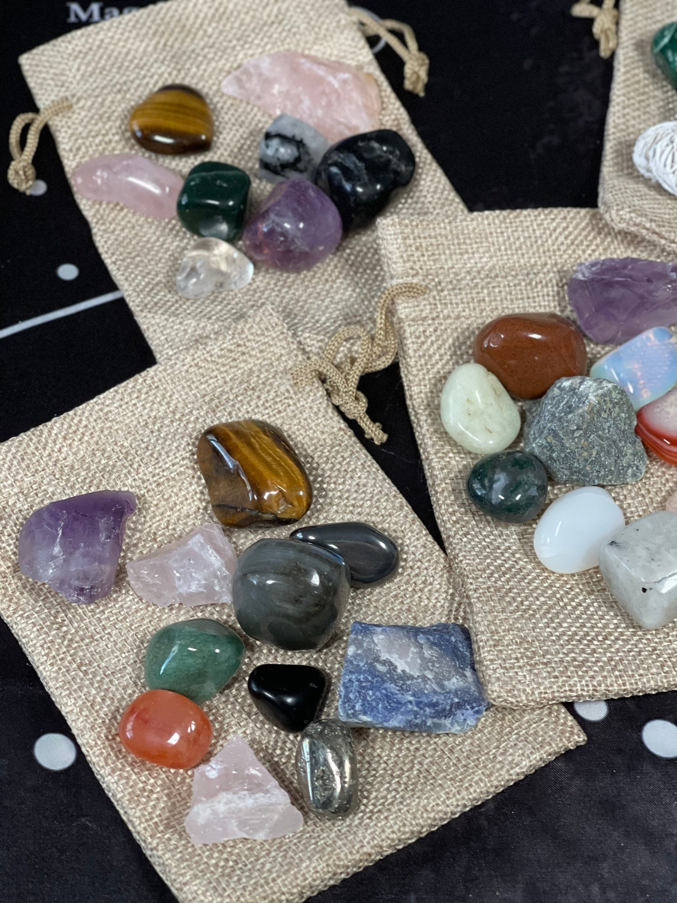 Crystals Mystery Bag, Crystals Mystery Box, Mystery Crystal Grab Bag, 10-15 Crystals in each Bag, Mystery Crystal Package
