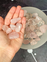 Rose Quartz Tumbled Crystals, Rose Quartz Stones, Rose Quartz Tumbled, Tumbled Rose Quartz