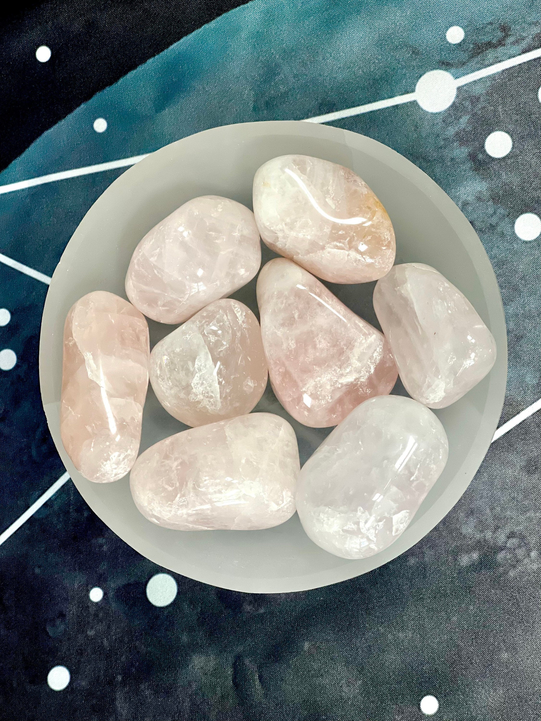 Rose Quartz Tumbled Crystals, Rose Quartz Stones, Rose Quartz Tumbled, Tumbled Rose Quartz