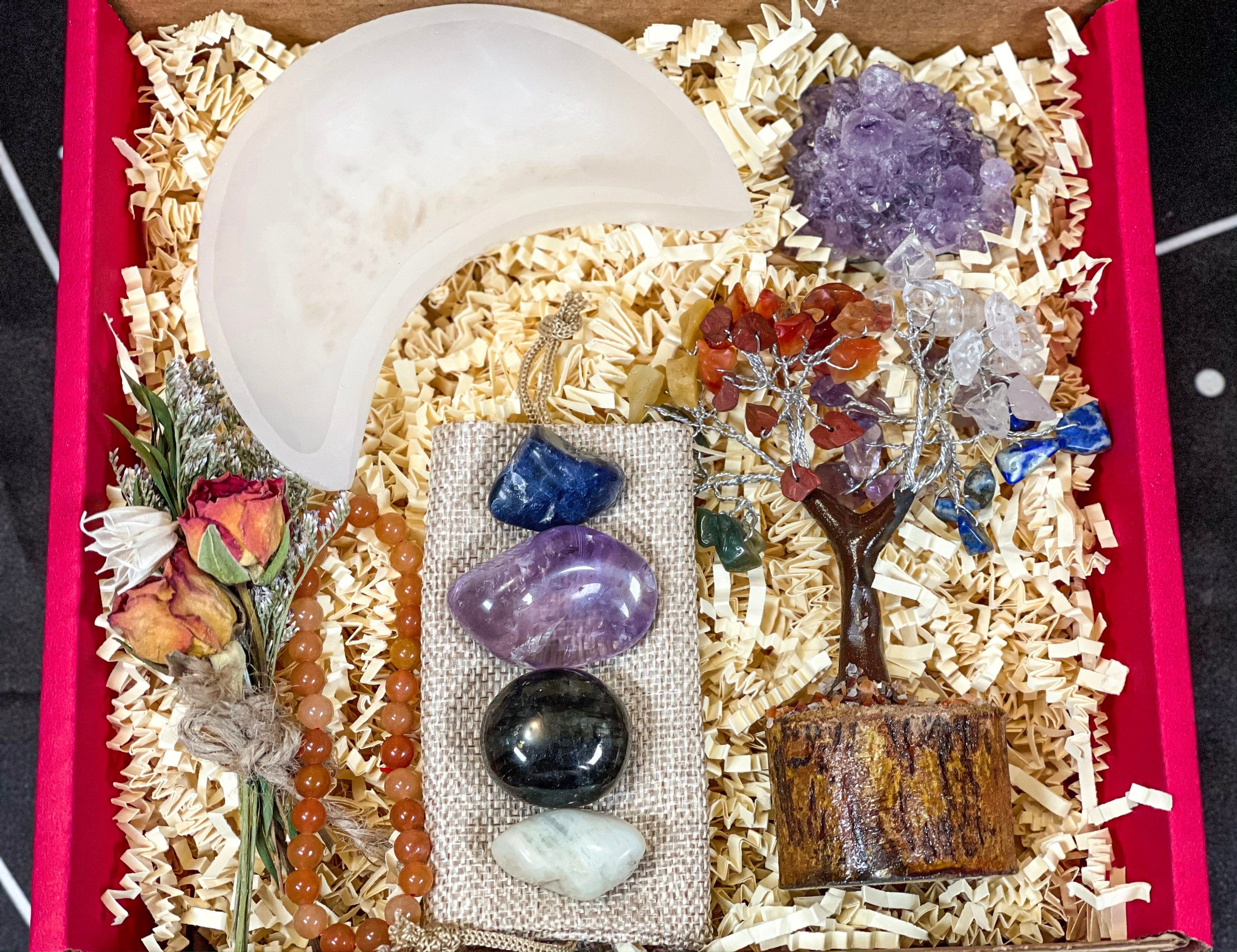 Pisces Crystal Deluxe Set, Pisces Crystals Kit, Crystals for Pisces, Pisces Crystals Box, Pisces Stones, Pisces Birthstones, Pisces Gift Box