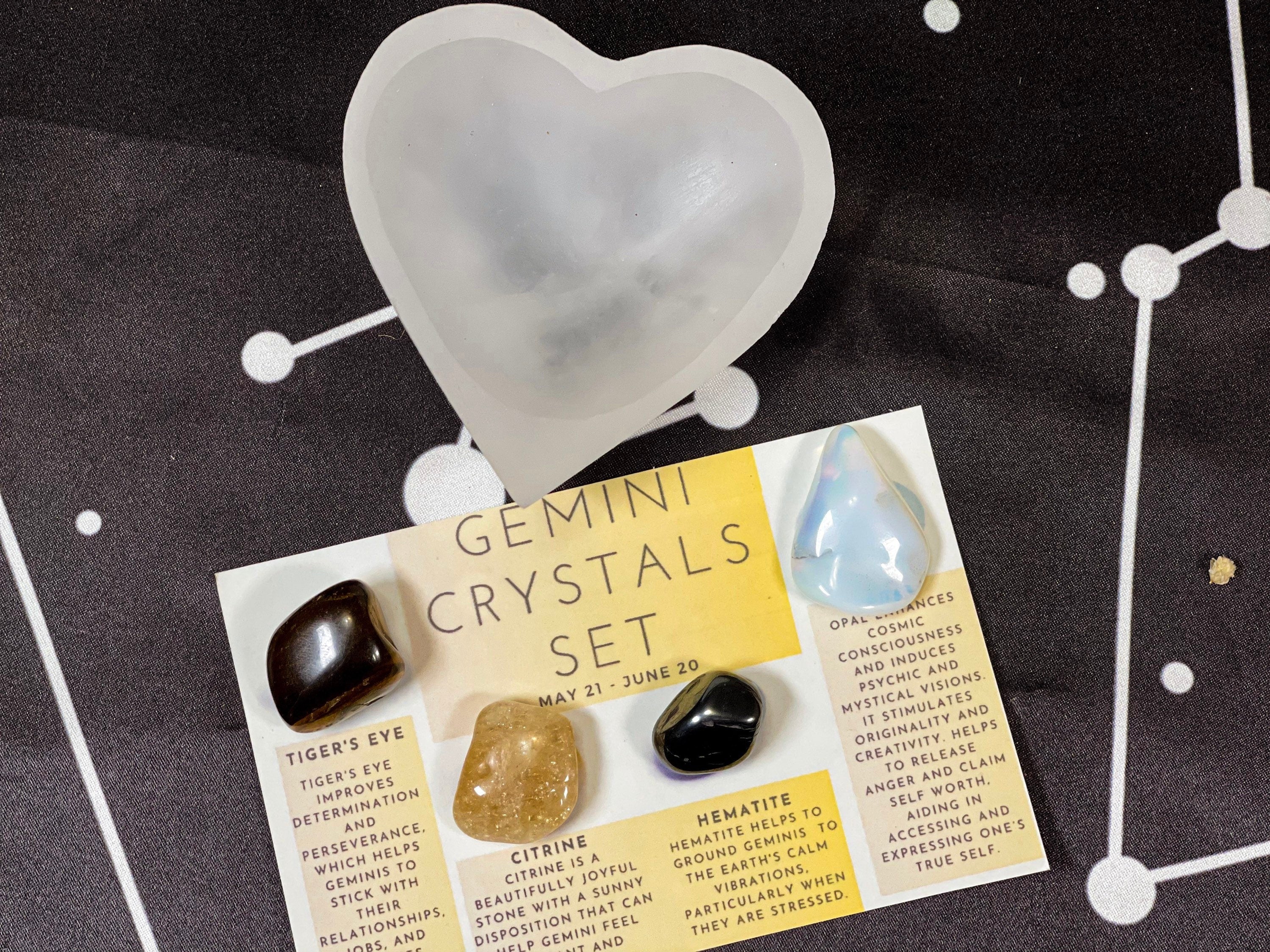 Zodiac Crystal Set, Zodiac Crystals, Crystals for Birthday Gift, Zodiac Crystal Box, Leo Birthstones, Zodiac Gemstones Kit, Zodiac Stone Set