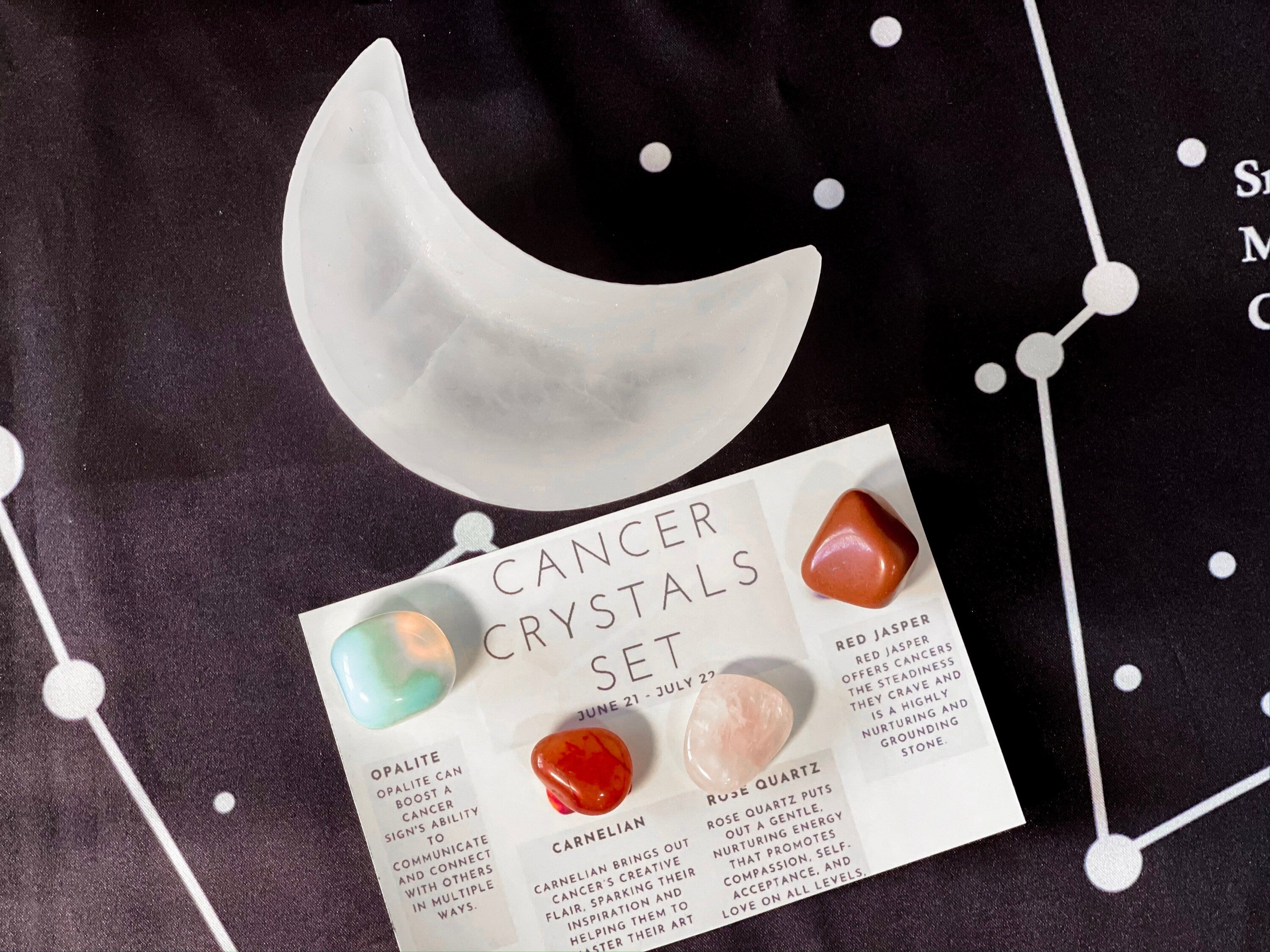 Zodiac Crystal Set, Zodiac Crystals, Crystals for Birthday Gift, Zodiac Crystal Box, Leo Birthstones, Zodiac Gemstones Kit, Zodiac Stone Set
