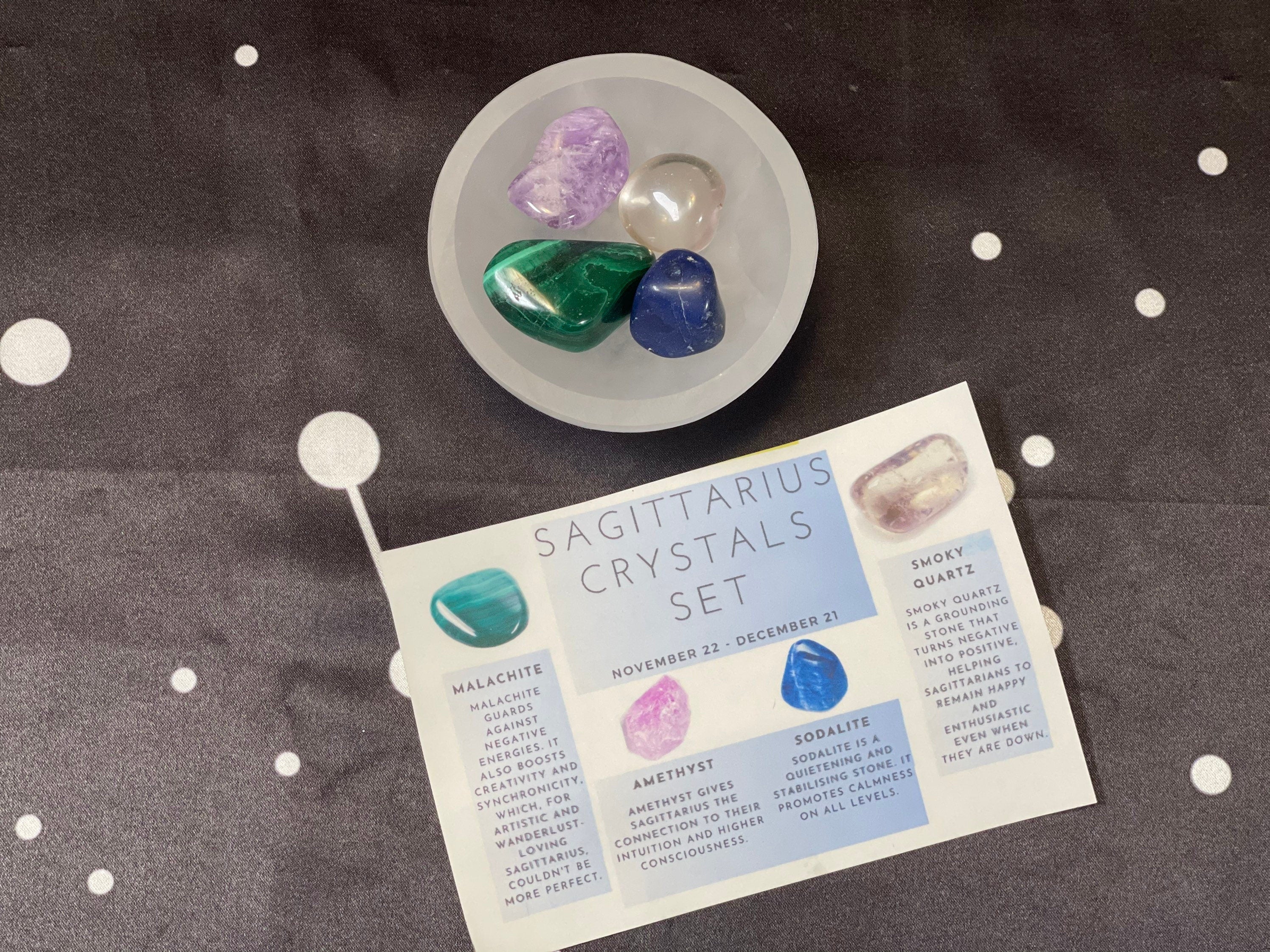 Sagittarius Crystal Set, Sagittarius Crystals, Crystal Box for Sagittarius, Sagittarius Stones, Sagittarius Birthstones Kit, Sagittarius Gem