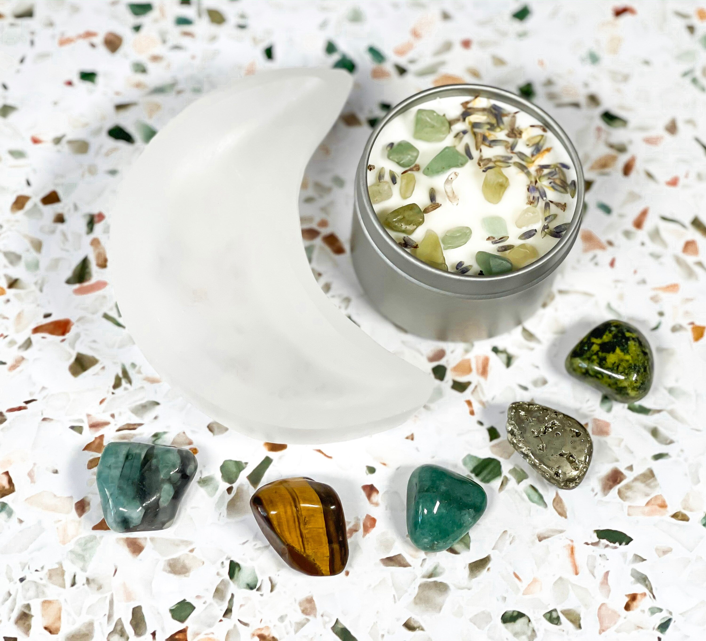 Attract Wealth and Abundance Crystal Kit, Money Manifestation Crystal Set, Abundance Stones