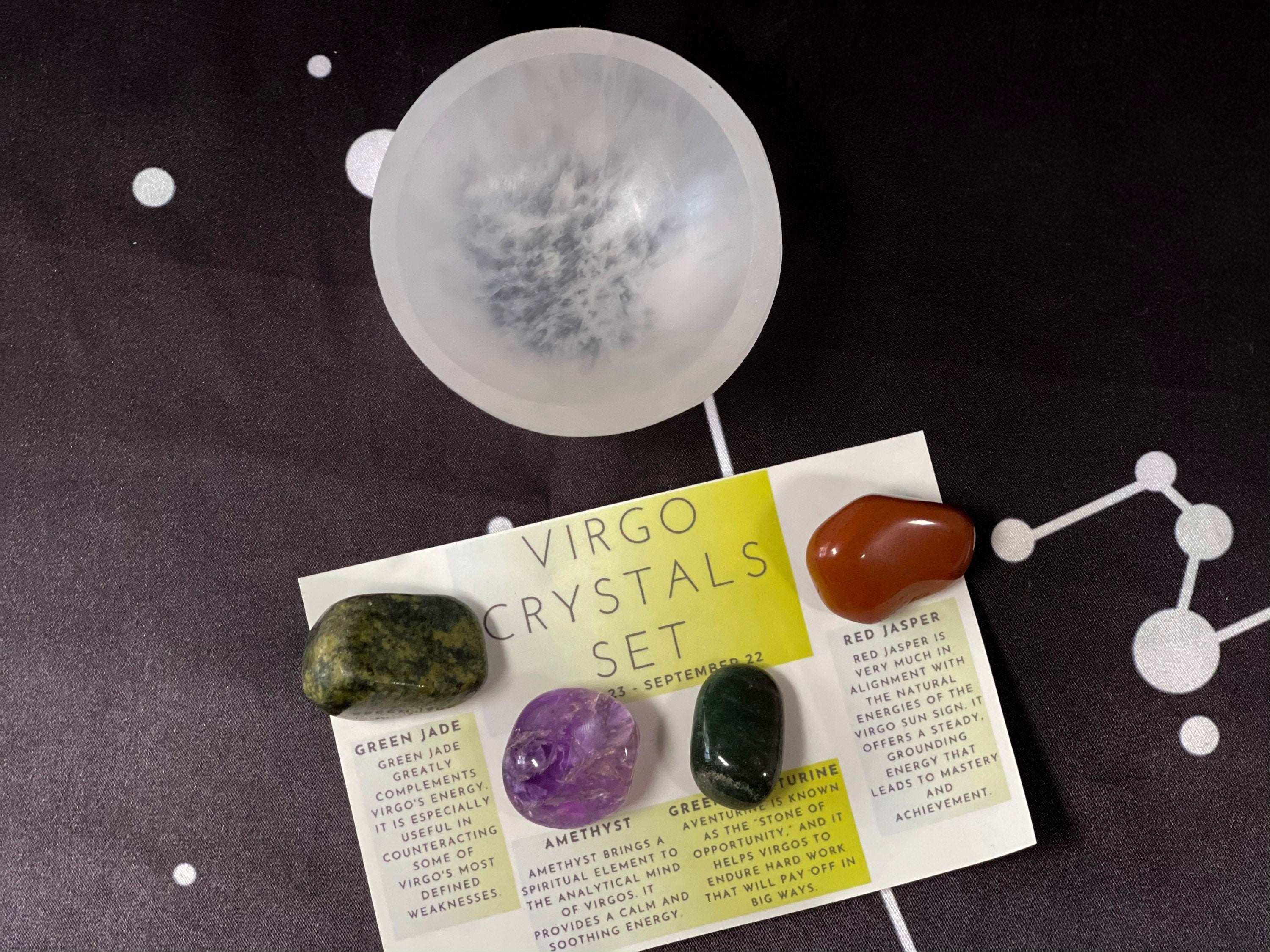 Virgo Crystals, Crystals for Virgo, Virgo Birthstones, Virgo Crystal Box, Virgo Birthday Gift, Virgo Stones, Virgo Crystal Kit, Gemstones