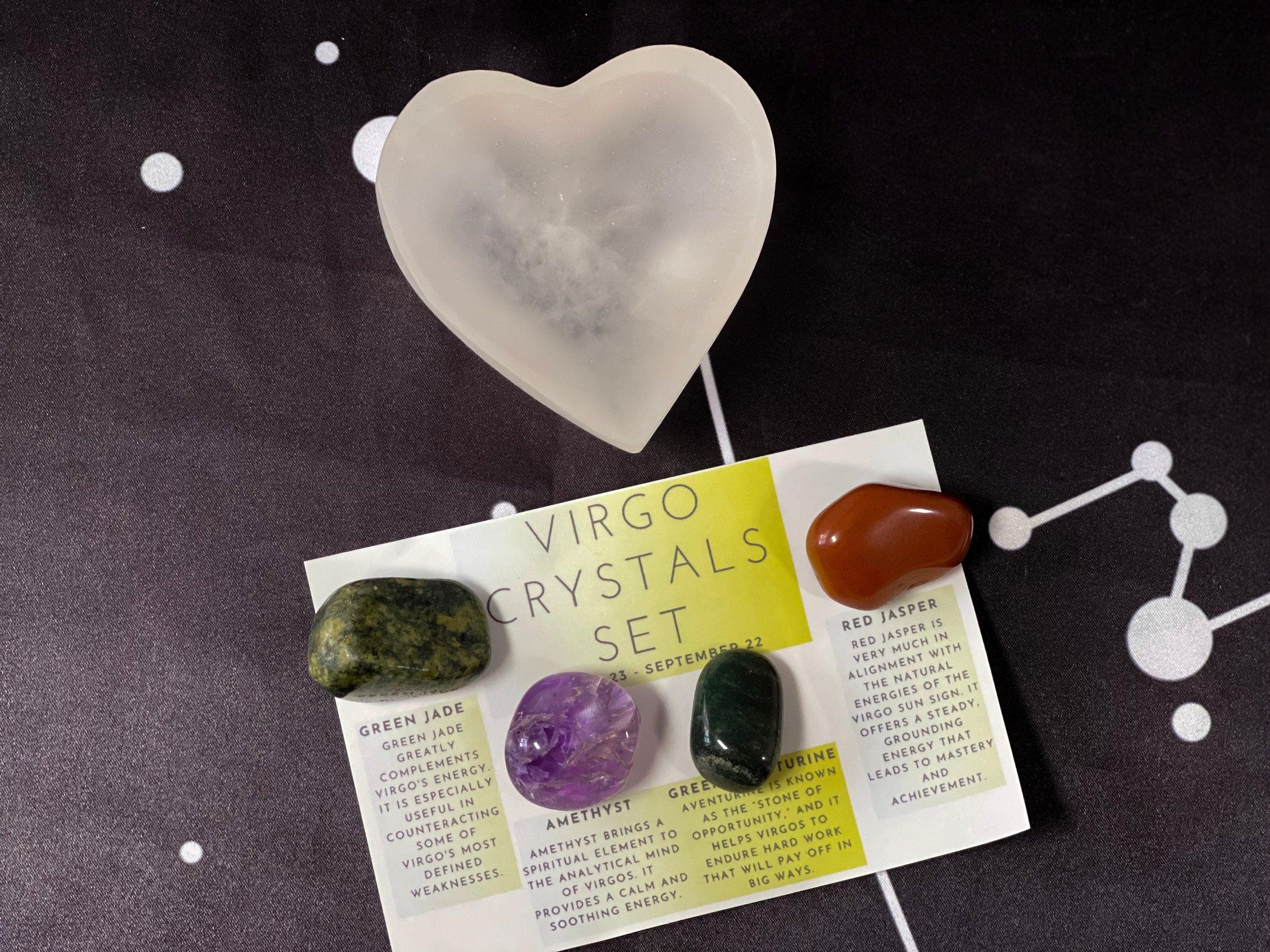 Virgo Crystals, Crystals for Virgo, Virgo Birthstones, Virgo Crystal Box, Virgo Birthday Gift, Virgo Stones, Virgo Crystal Kit, Gemstones
