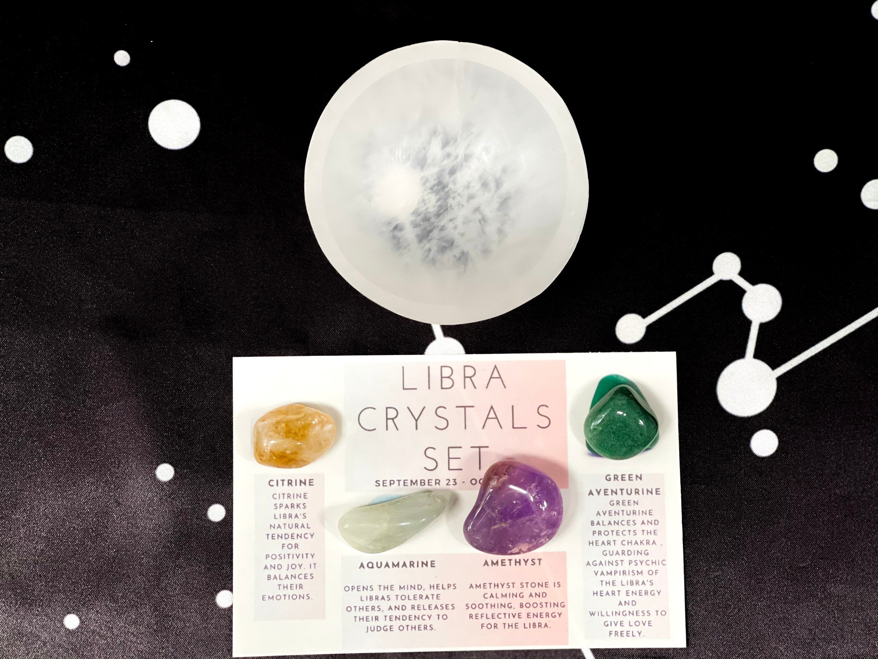 Libra Crystals Set, Libra Crystals, Libra Crystal Box, Crystals for Libra, Libra Crystals Kit, Libra Birthstones, Zodiac Crystals for Libra