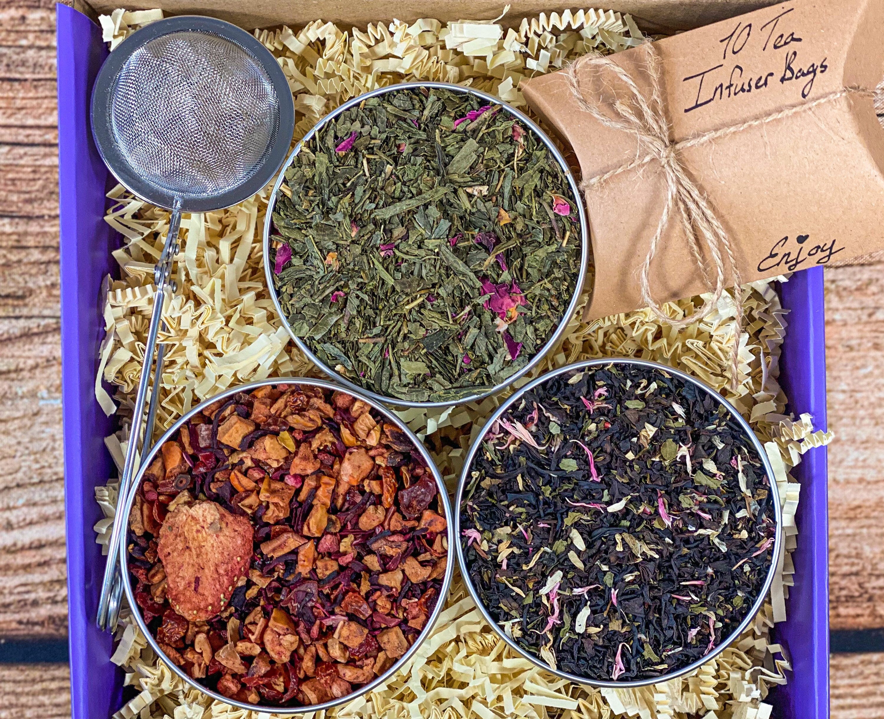 Organic Tea Bundle, Tea Gift Box, Best Friend Tea Gift Set