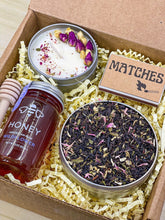 Load image into Gallery viewer, Sympathy Gift Box, Sympathy Basket, Gift Box for Loved Ones, Sympathy Tea Gift Set, Sympathy Gifts, Thinking of You Organic Tea Care Package
