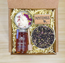 Load image into Gallery viewer, Sympathy Gift Box, Sympathy Basket, Gift Box for Loved Ones, Sympathy Tea Gift Set, Sympathy Gifts, Thinking of You Organic Tea Care Package
