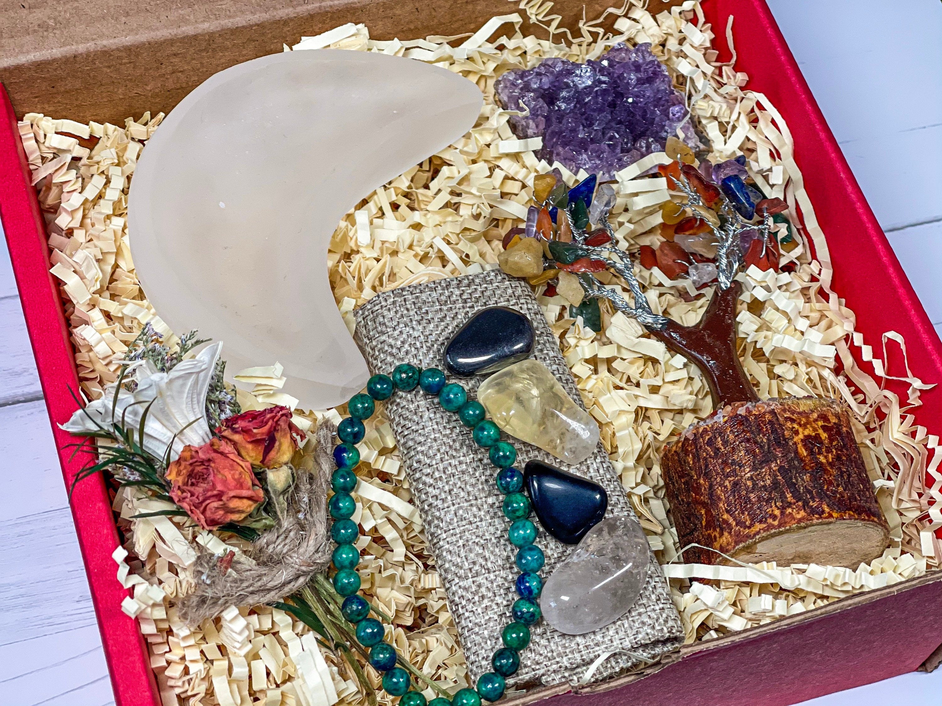 Scorpio Crystals Deluxe Box, Scorpio Crystal Set, Scorpio Crystal Kit, Crystals for Scorpio Box, Scorpio Gifts, Scorpio Zodiac with Crystals