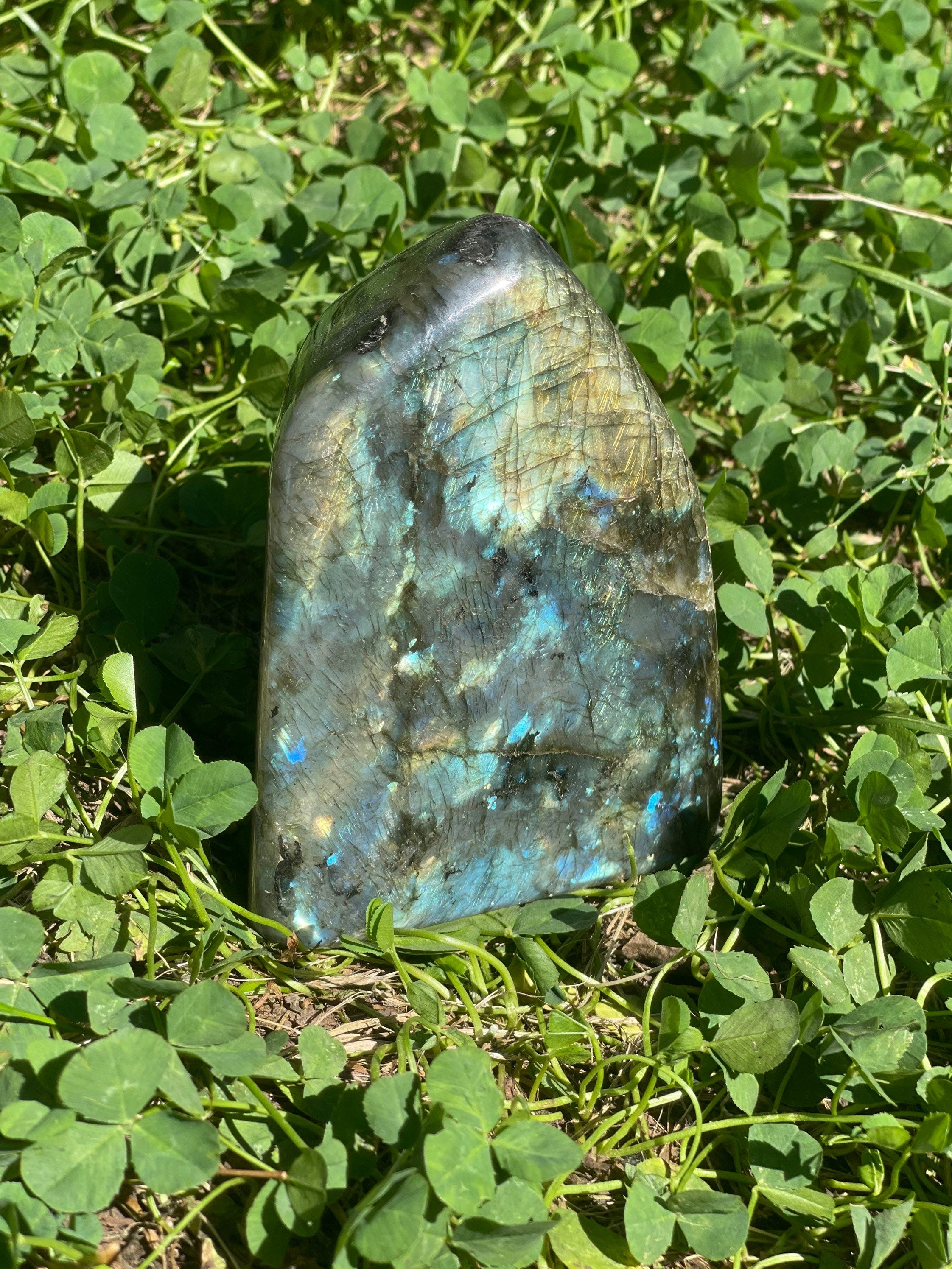 Large Labradorite Freeform, Flashy Standing Labradorite, High Quality Labradorite 2 pounds, Labradorite Madagascar