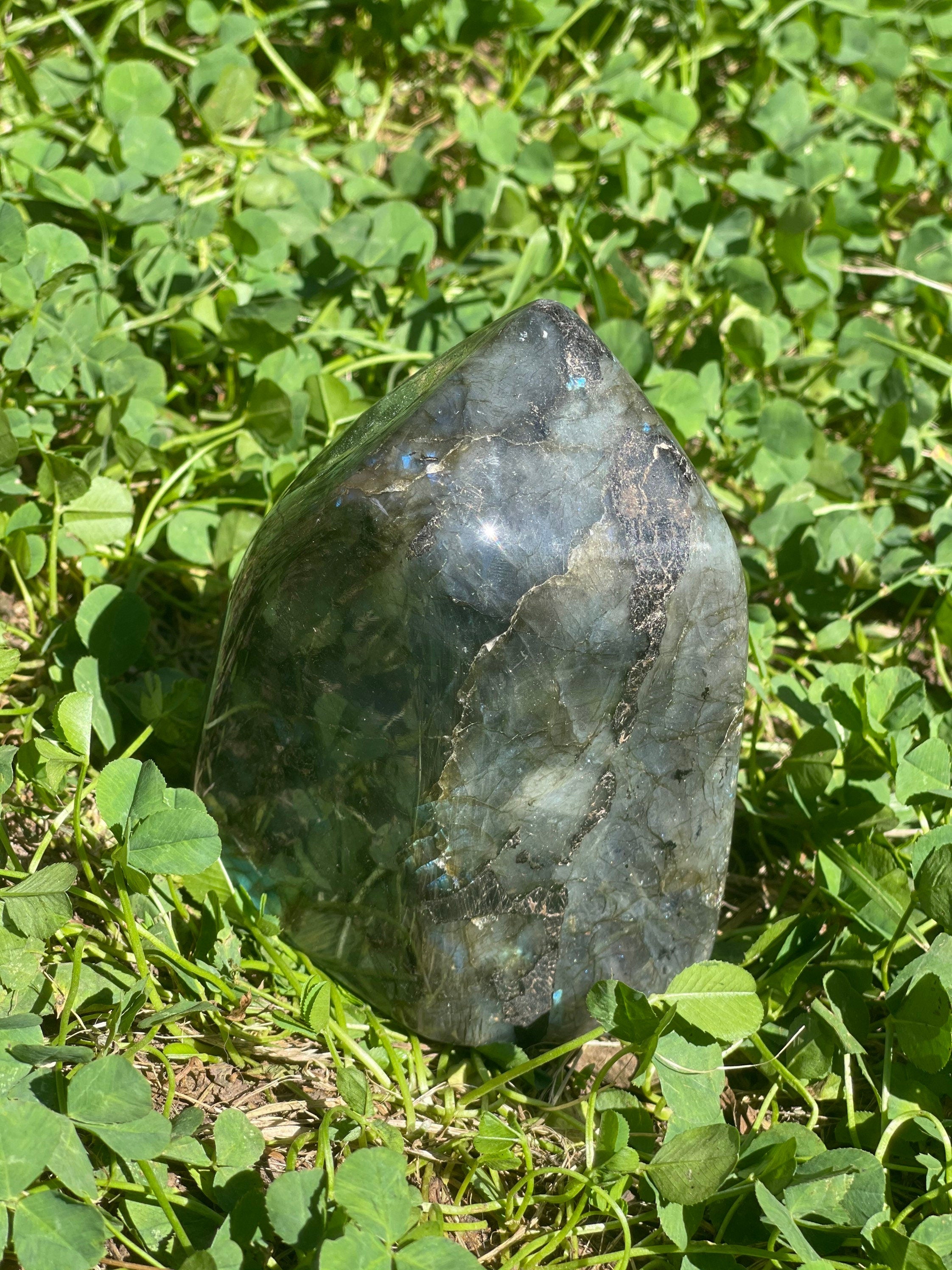 Large Labradorite Freeform, Flashy Standing Labradorite, High Quality Labradorite 2 pounds, Labradorite Madagascar