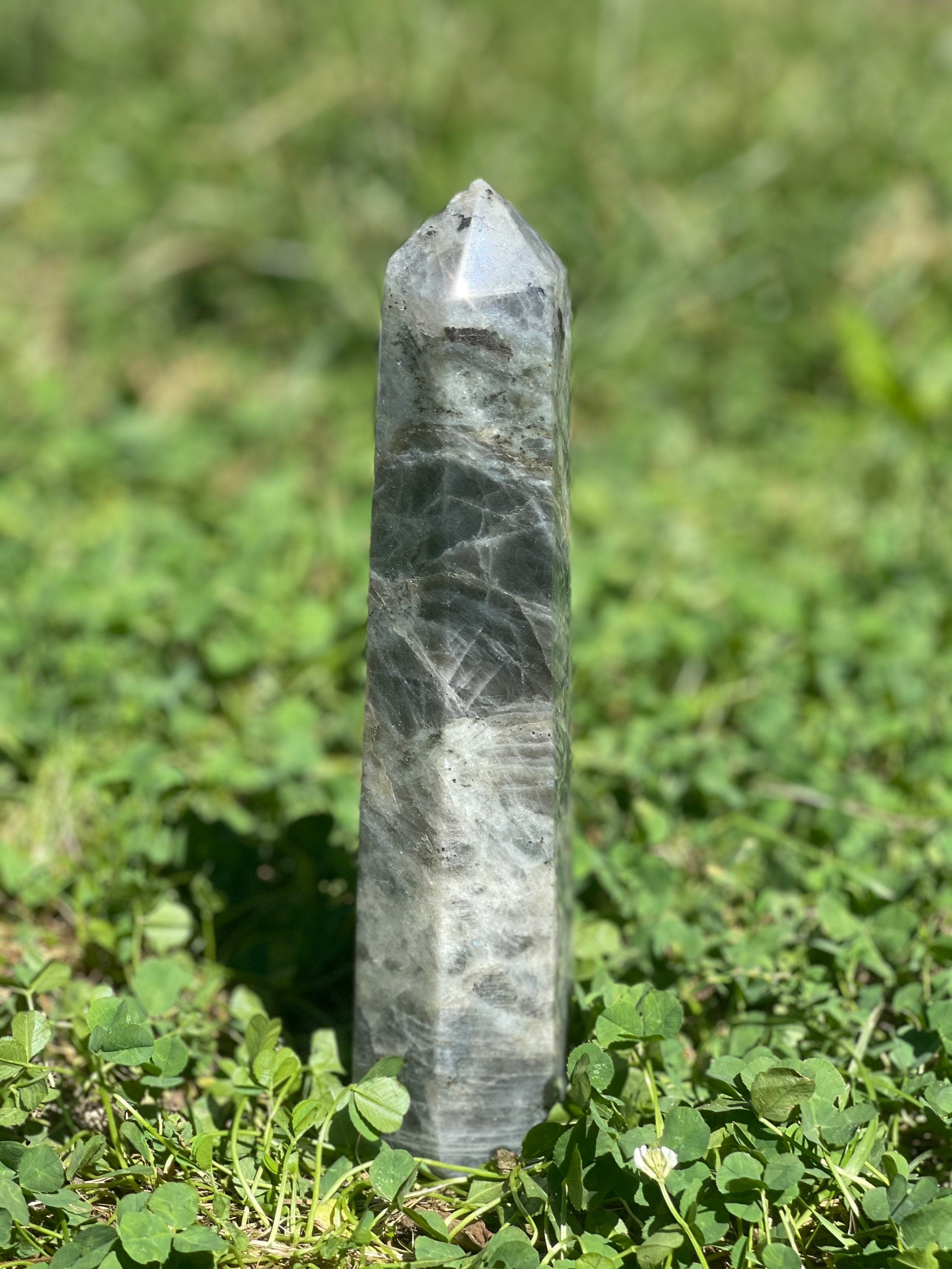Large Labradorite Tower, Labradorite Point, Labradorite Crystal Tower 3.3 Pounds, Huge Labradorite Point, Labradorite Crystal