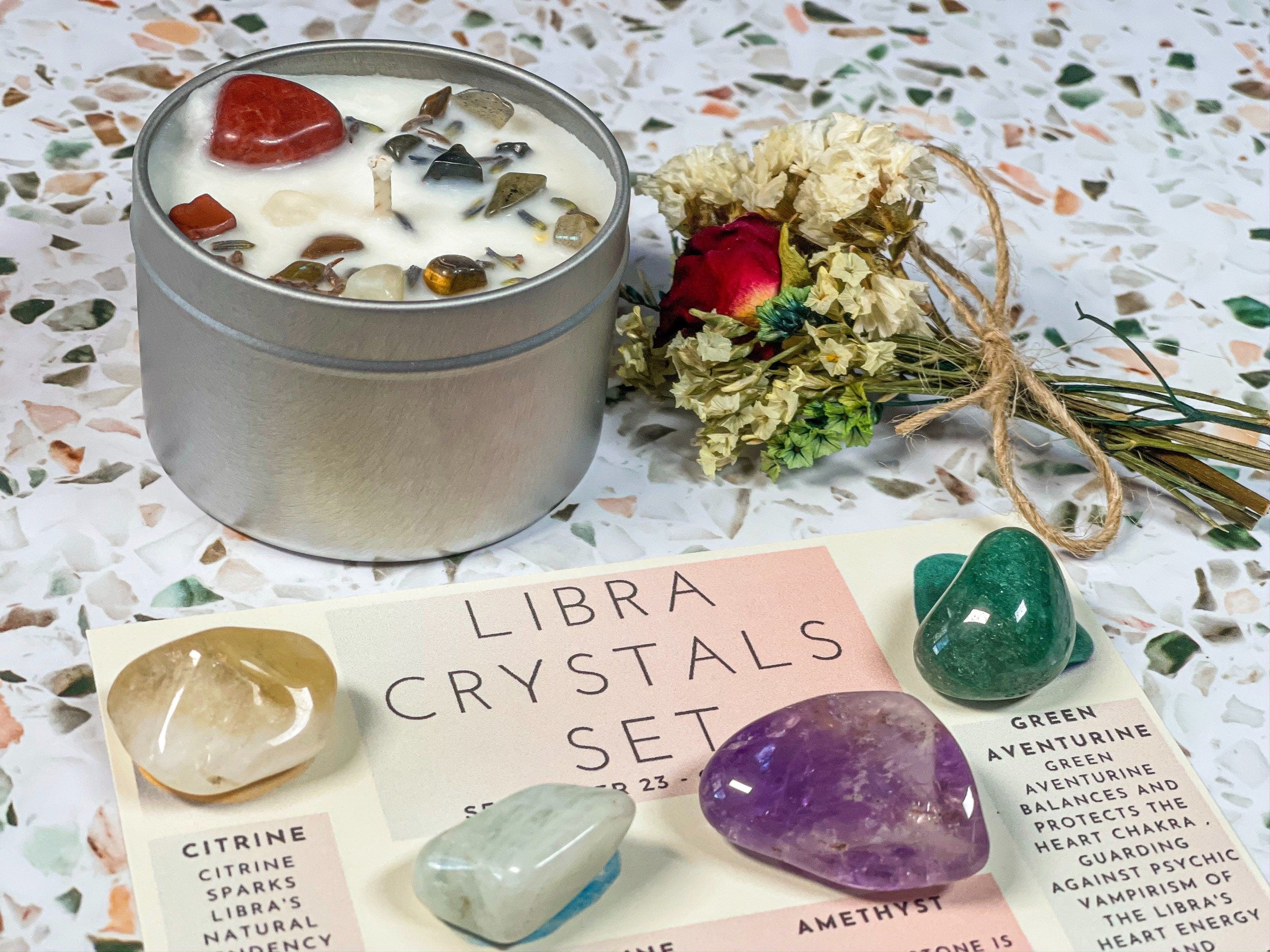 Libra Crystals Set, Libra Birthday Gift, Libra Crystals, Crystals for Libra, Libra Gift Box, Libra Crystal Box, Libra Crystal Kit