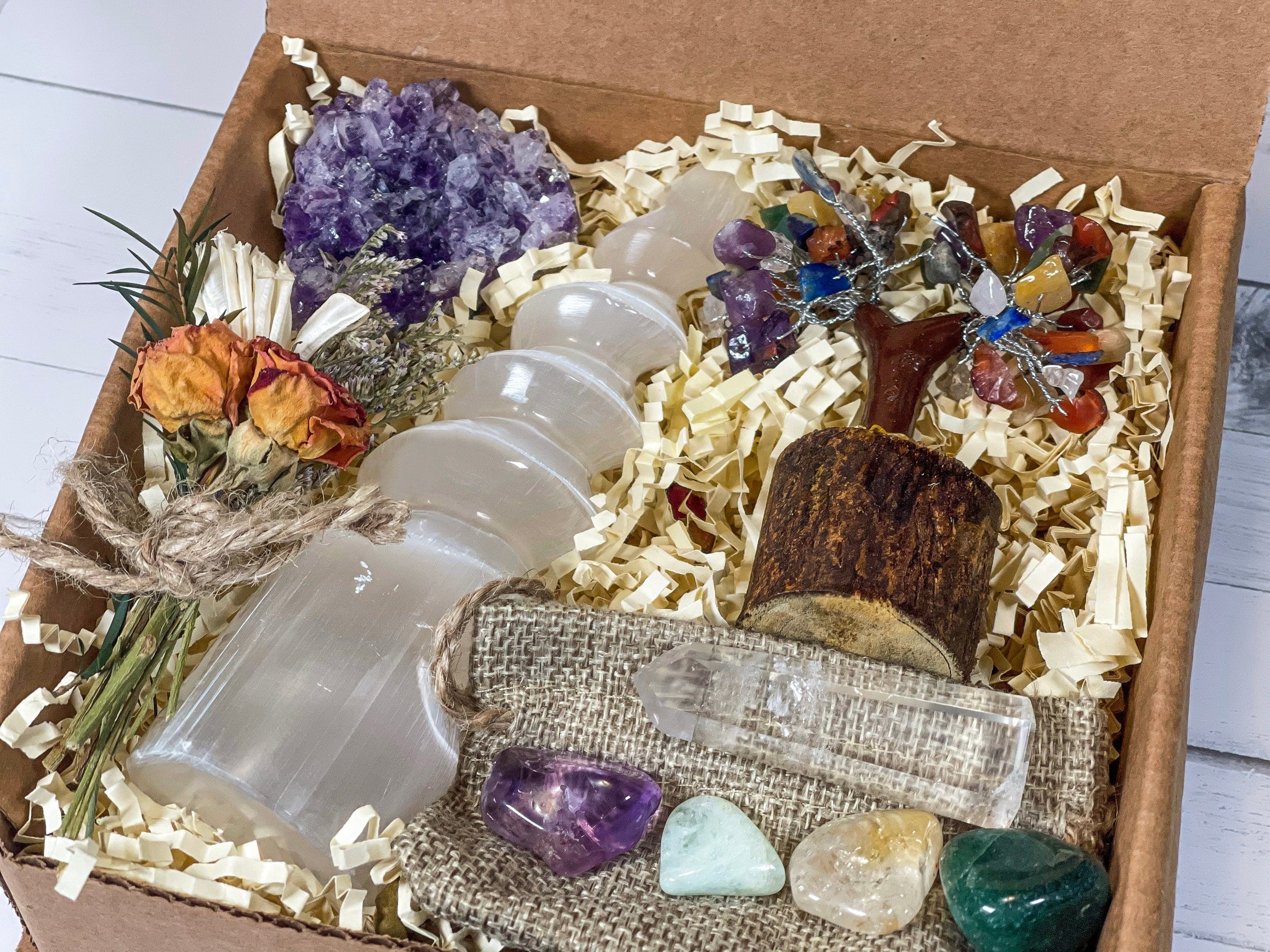 Large Deluxe Libra Crystals Set, Libra Crystal Birthday Box, Libra Crystal Kit, Crystal Kit for Virgo, Virgo Birthstones Set, Libra Stones