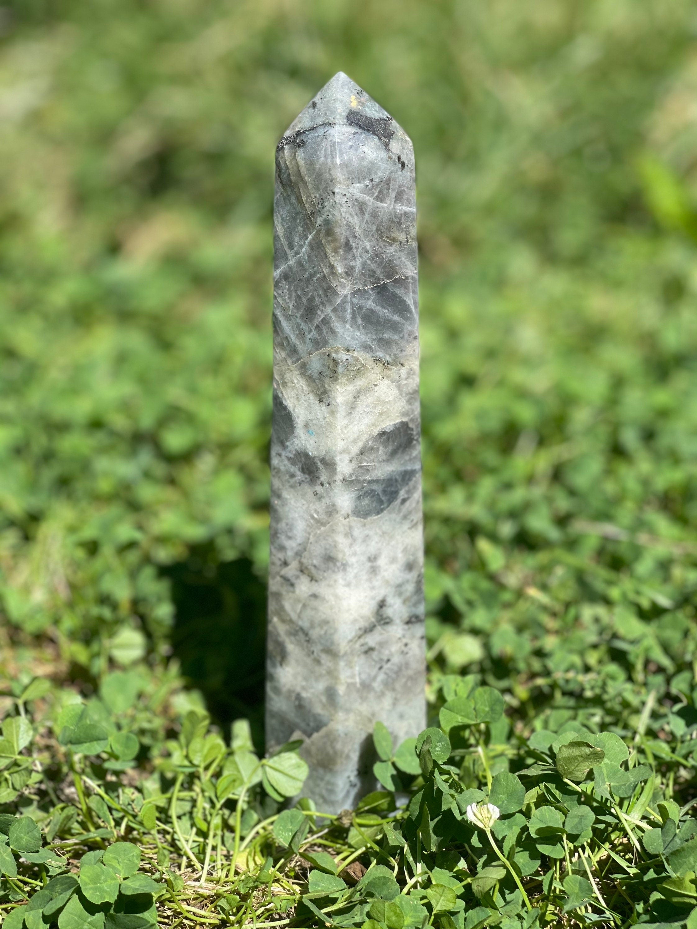 Large Labradorite Tower, Labradorite Point, Labradorite Crystal Tower 3.3 Pounds, Huge Labradorite Point, Labradorite Crystal