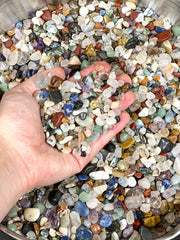 Tumbled Crystals Chips, Tumbled Stones Chips, Assorted Mix Crystals Small Chips, Mixed Crystals Chips Bulk, Wholesale Crystal Chips