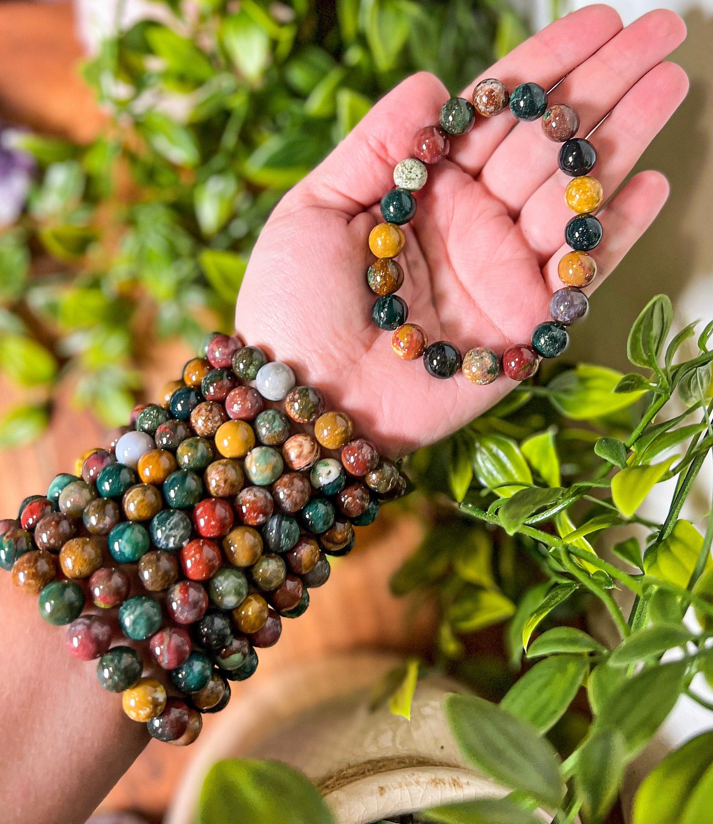 Fancy Jasper 10mm Bracelet - Fancy Jasper Jewelry, Bracelet Fancy Jasper