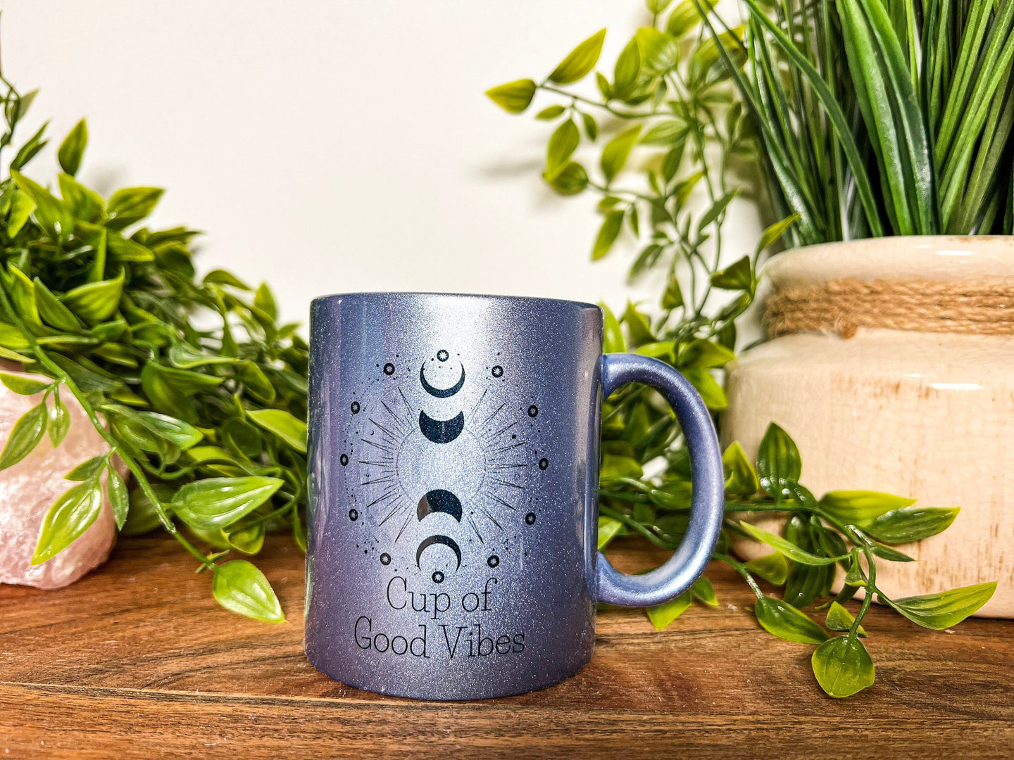 Moon Phase Mug, Good Vibes Cup, Cup of Good Vibes, Witchy Mug, Good Vibes Mug