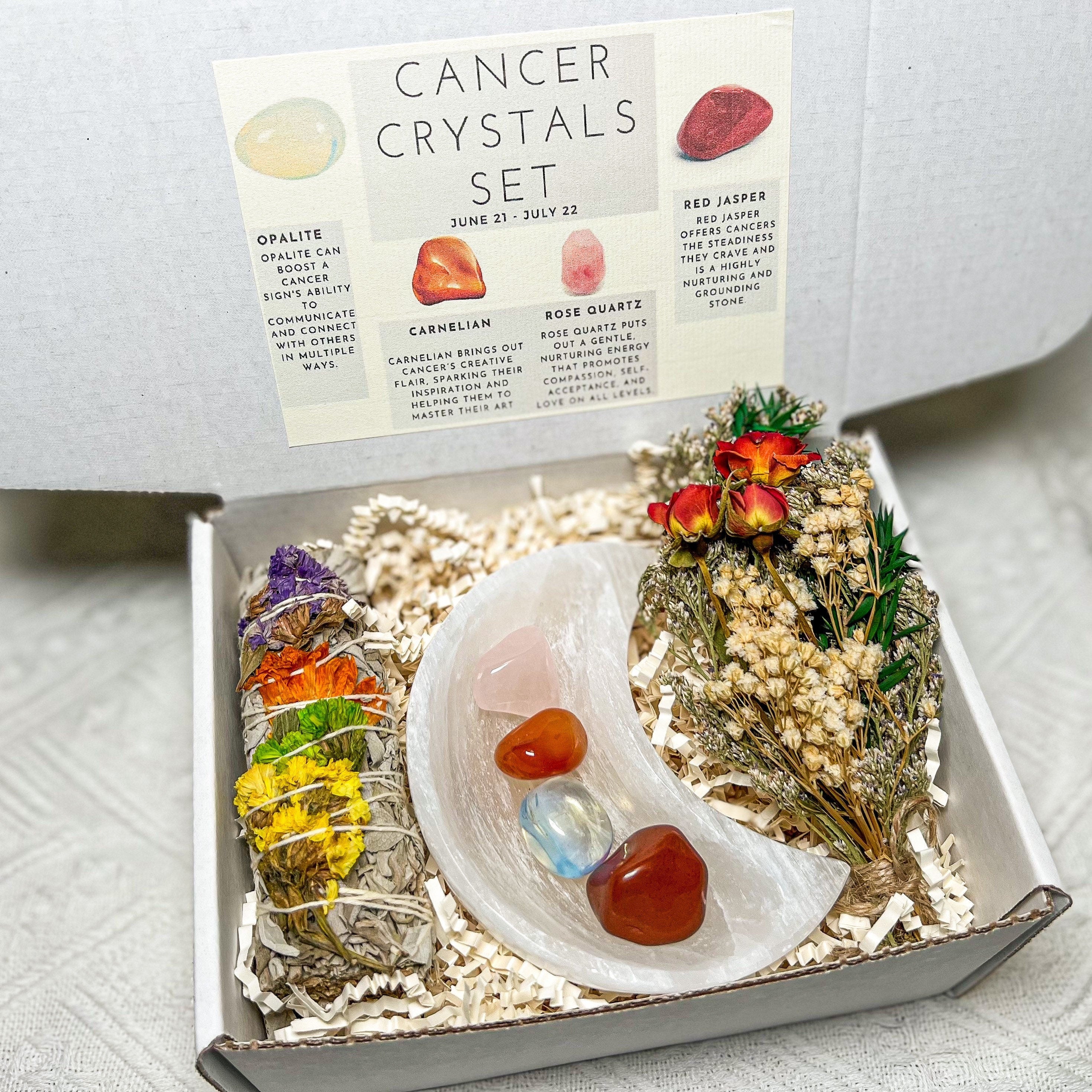 Cancer Crystals Set, Cancer Kit, Crystals for Cancer