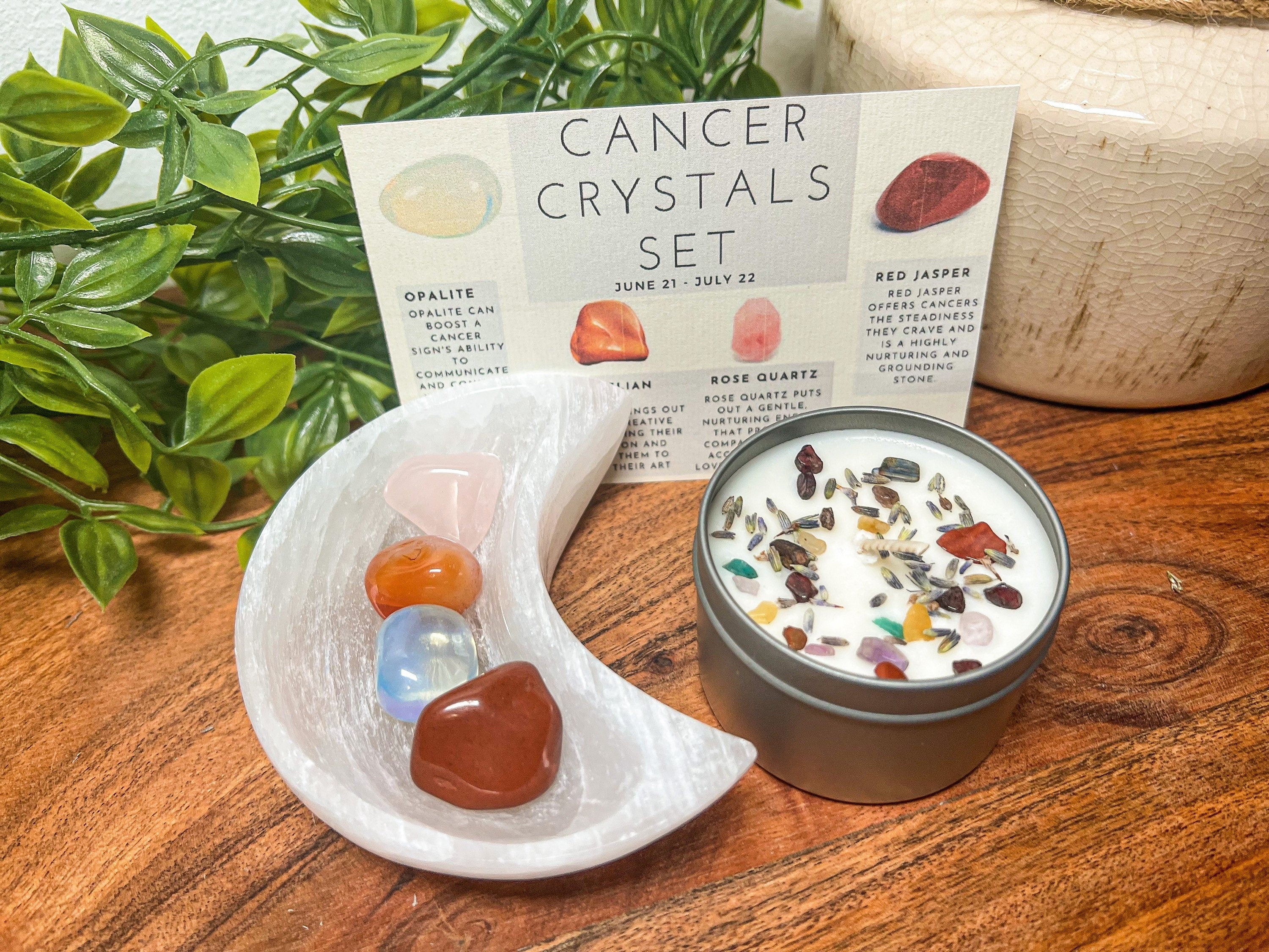 Cancer Crystals, Cancer Crystal Set, Gemstones for Cancer