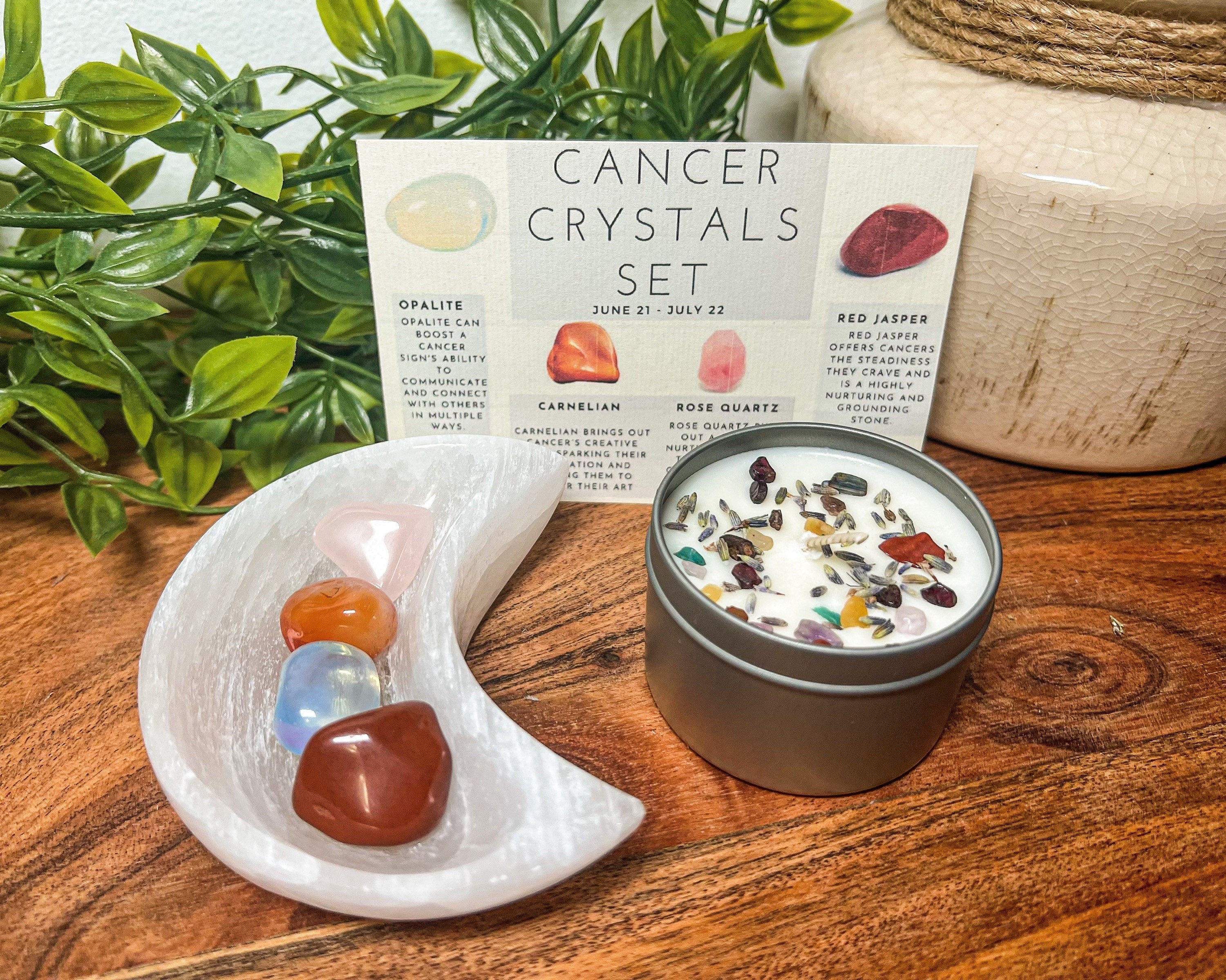 Cancer Crystals, Cancer Crystal Set, Gemstones for Cancer